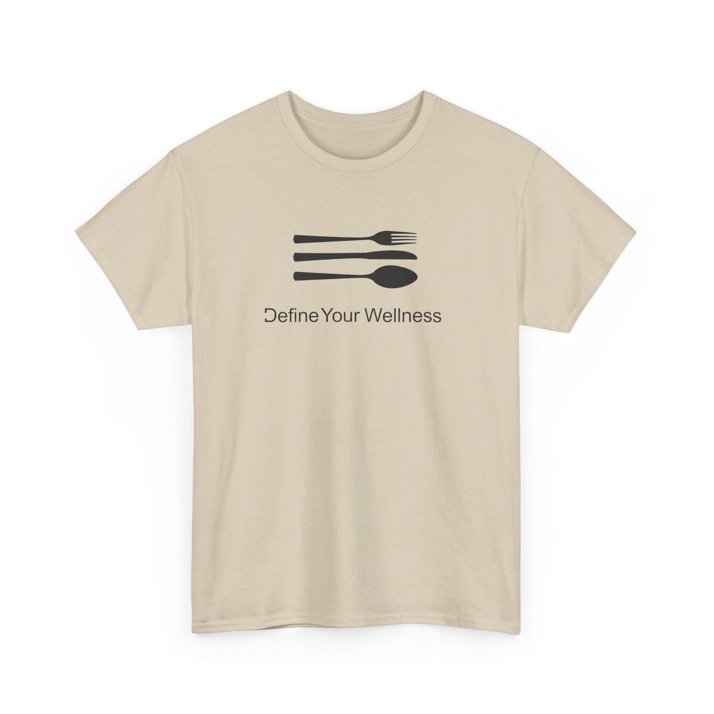 The Love of Cuisine - Define Your Wellness - Unisex Heavy Cotton Tee - 7 colors - front and back