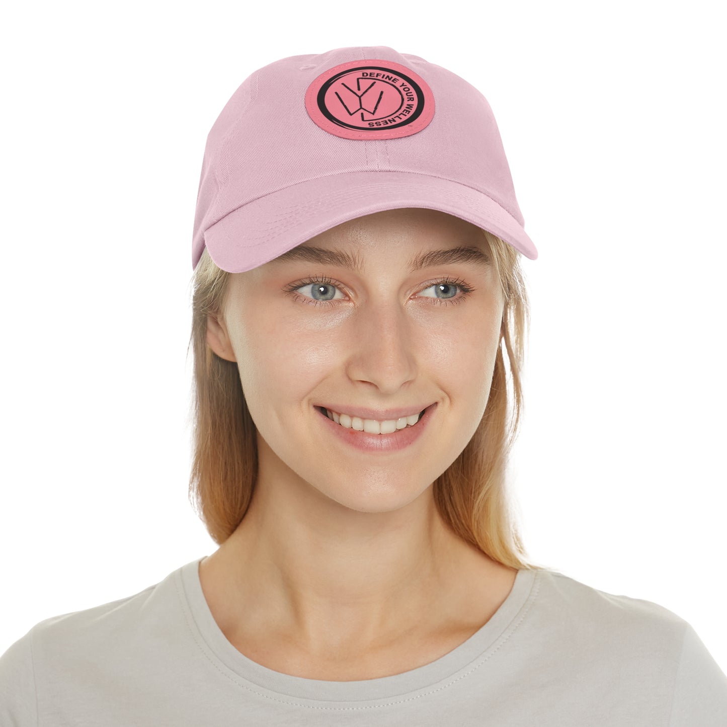 Define Your Wellness - Dad Hat with Leather Patch (Round) - 9 color combinations