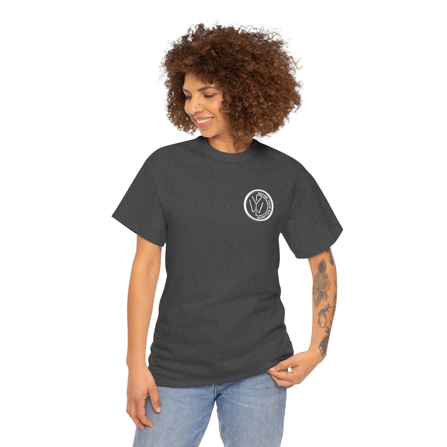 Define Your Wellness - Unisex Heavy Cotton Tee - 13 colors, front & back