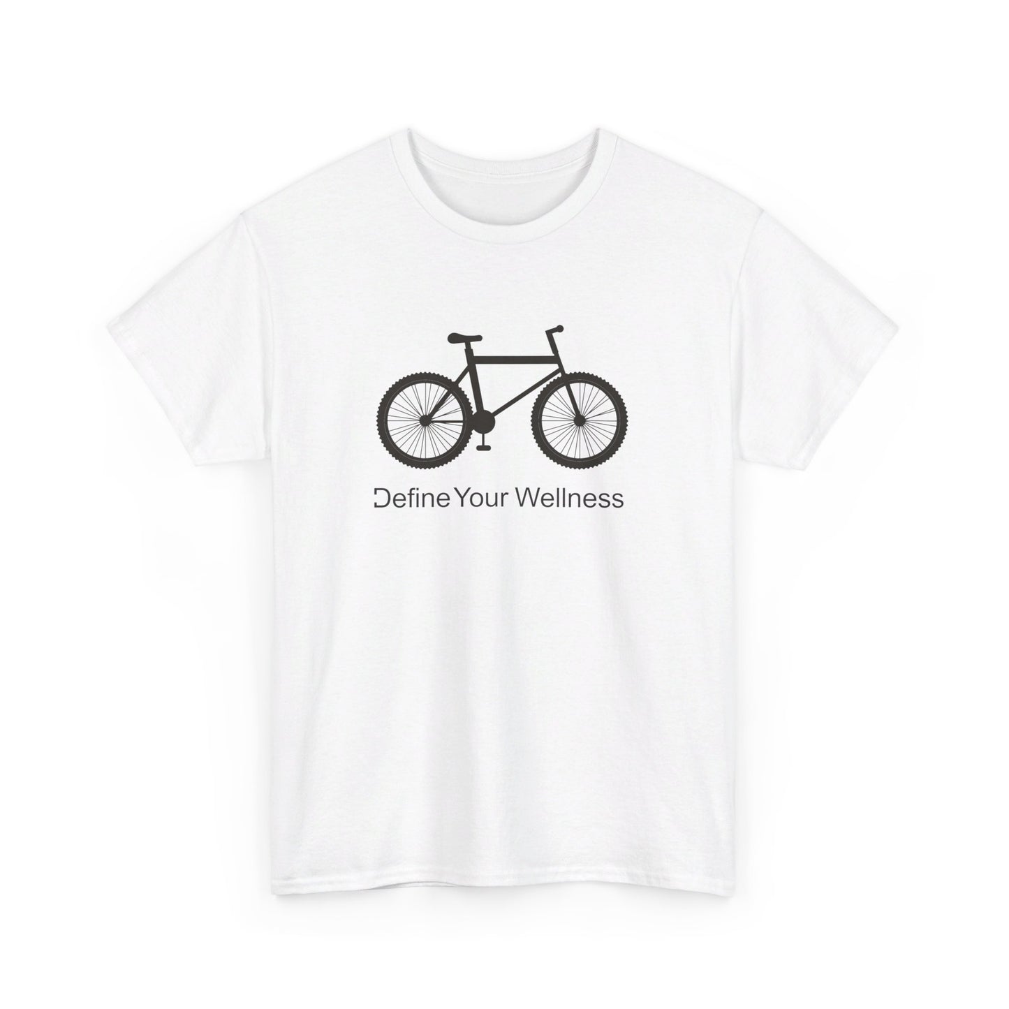 Bike - Define Your Wellness - Unisex Heavy Cotton Tee - 7 colors - front and back