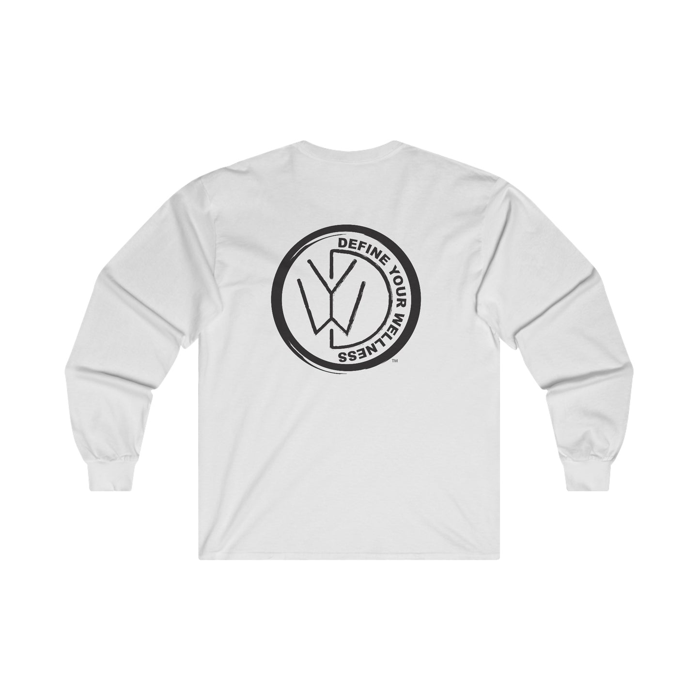 Define Your Wellness - Unisex Ultra Cotton Long Sleeve Tee - front and back