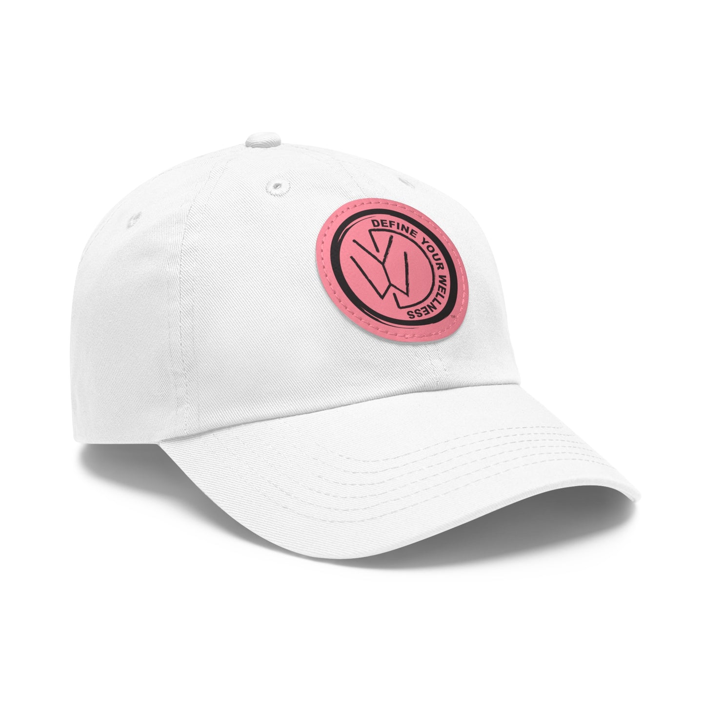 Define Your Wellness - Dad Hat with Leather Patch (Round) - 9 color combinations