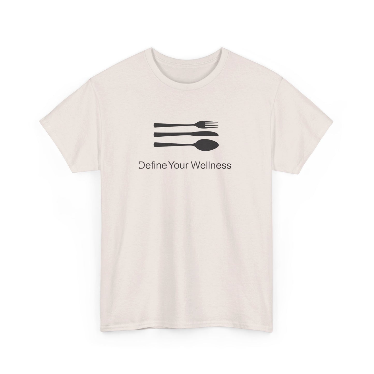 The Love of Cuisine - Define Your Wellness - Unisex Heavy Cotton Tee - 7 colors - front and back