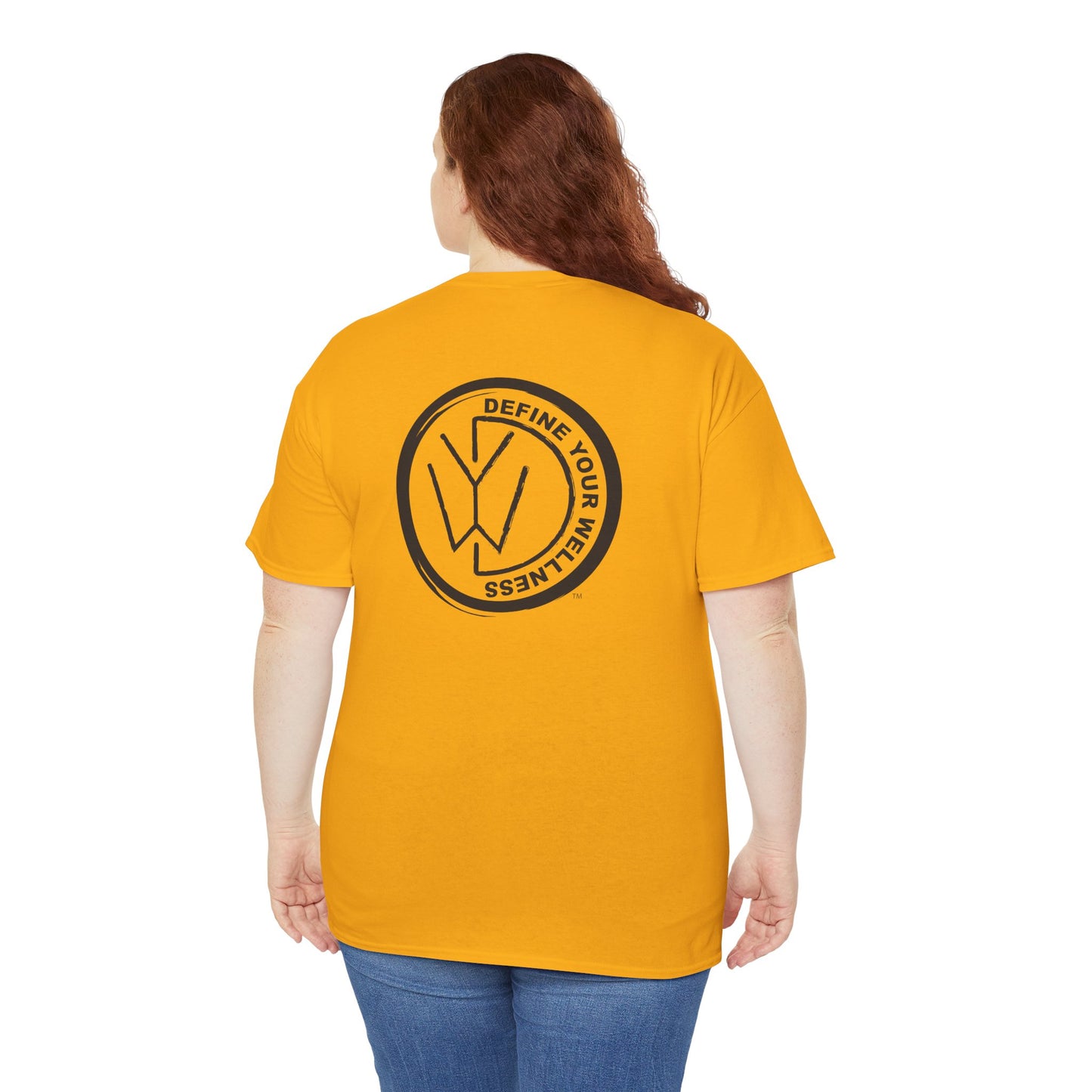 Define Your Wellness - Unisex Heavy Cotton Tee - 13 colors - front & back