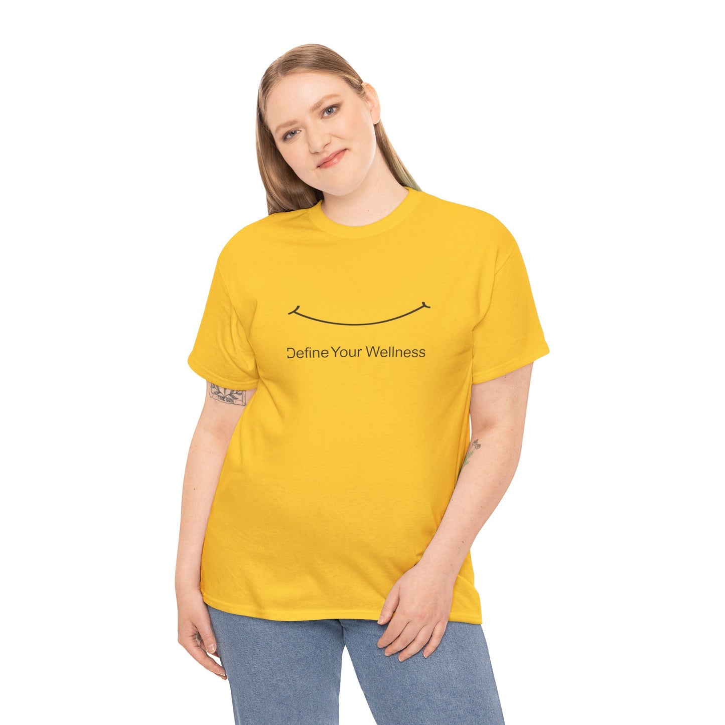Smile - Define Your Wellness - Unisex Heavy Cotton Tee - 10 colors
