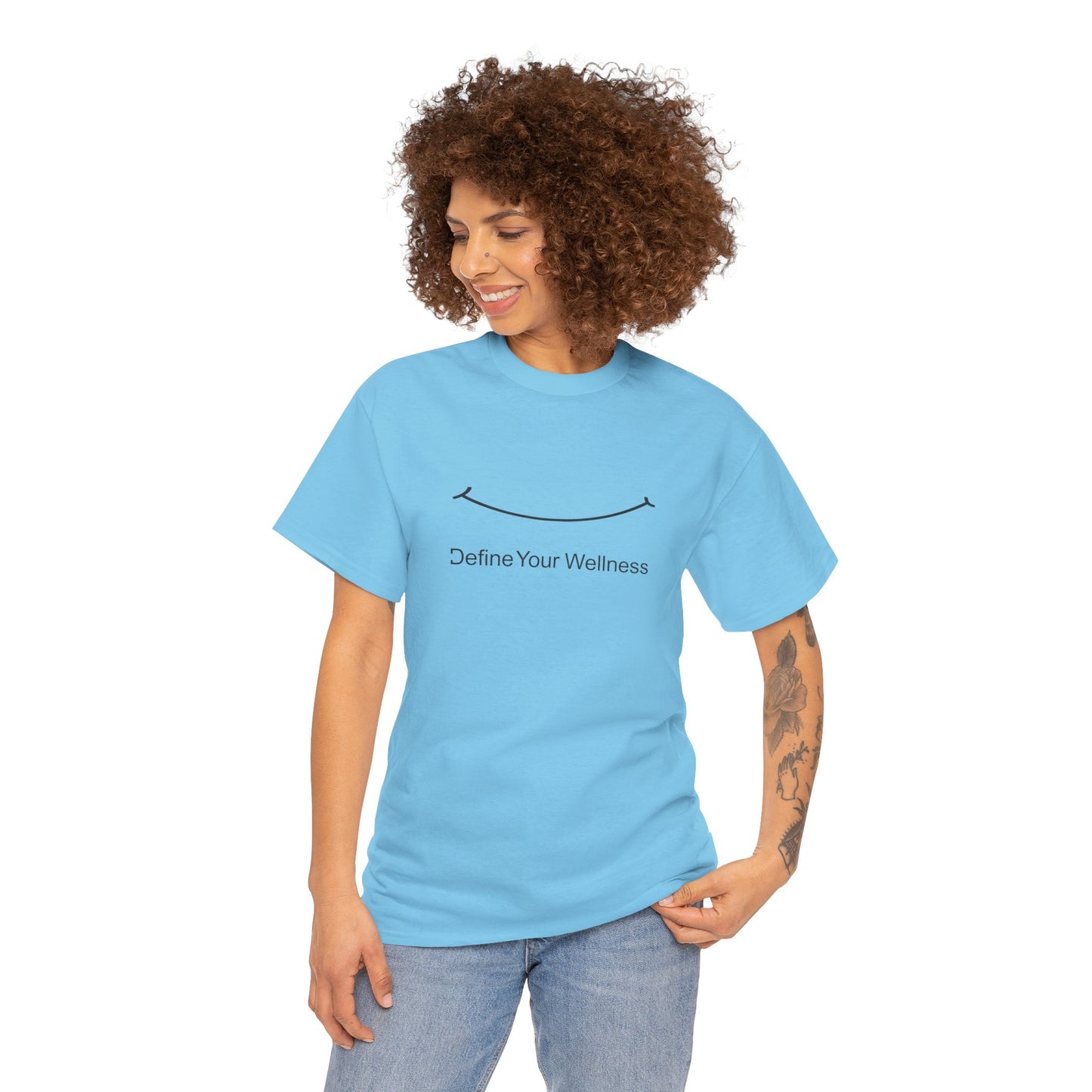 Smile - Define Your Wellness - Unisex Heavy Cotton Tee - 10 colors