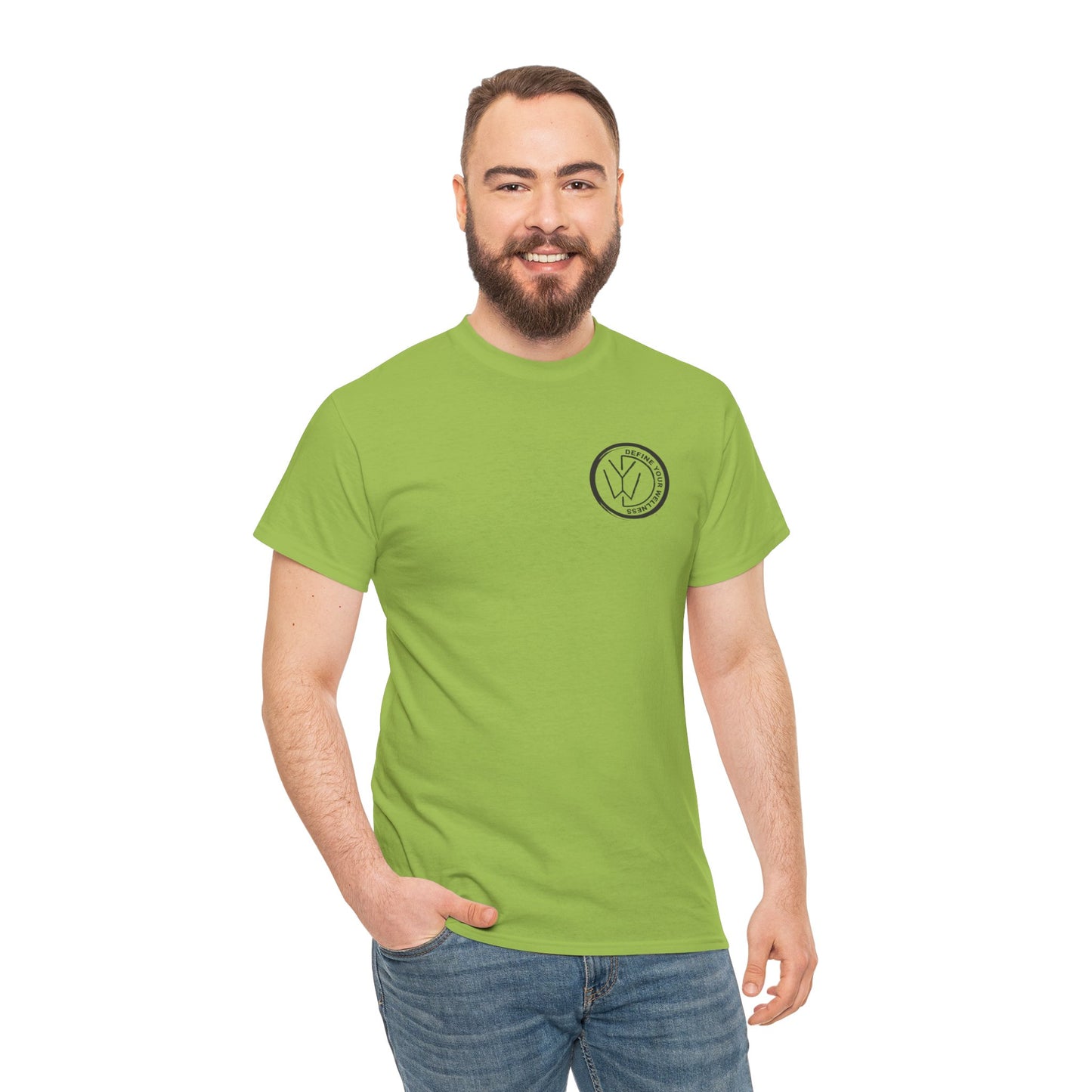 Define Your Wellness - Unisex Heavy Cotton Tee - 13 colors - front & back