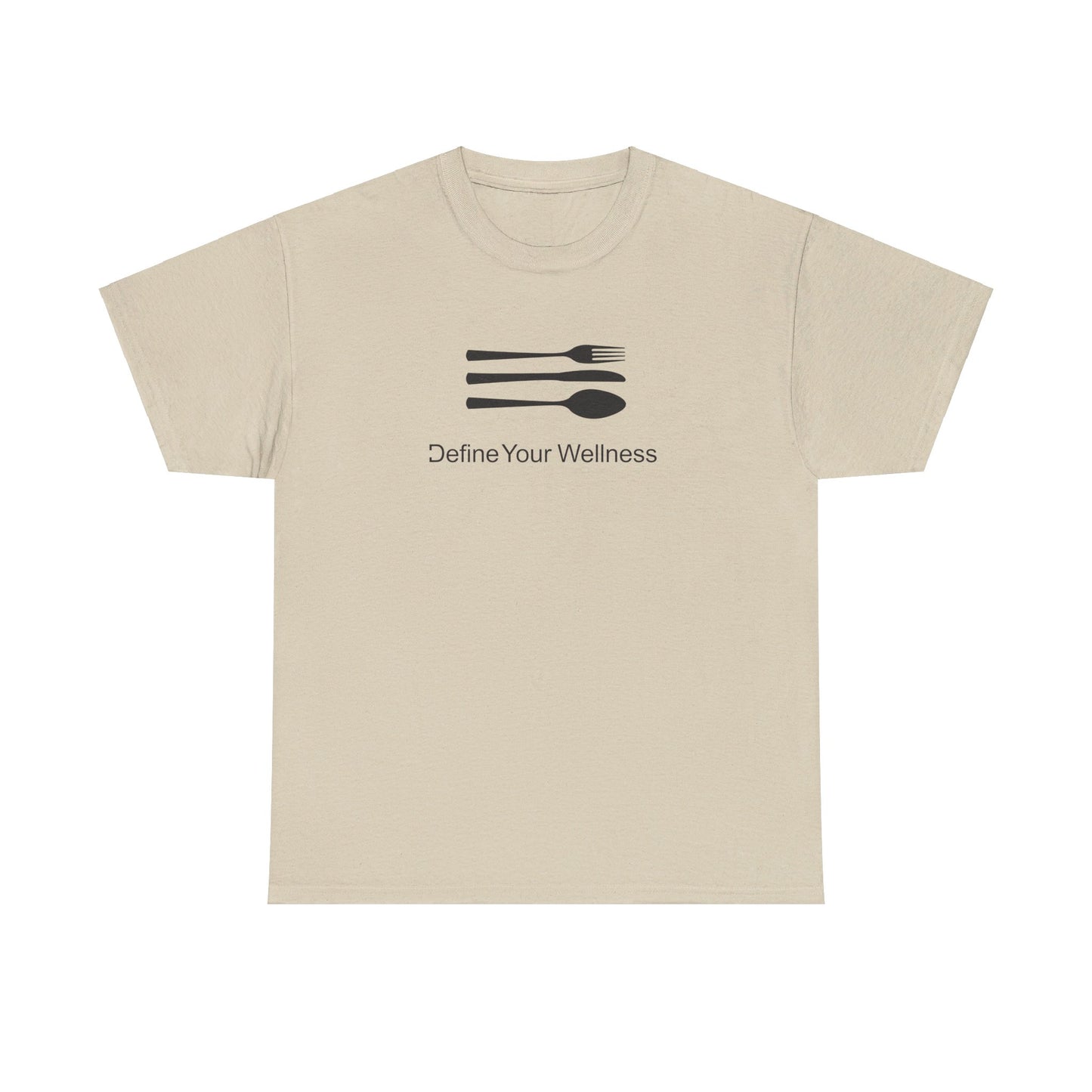 The Love of Cuisine - Define Your Wellness - Unisex Heavy Cotton Tee - 7 colors - front and back