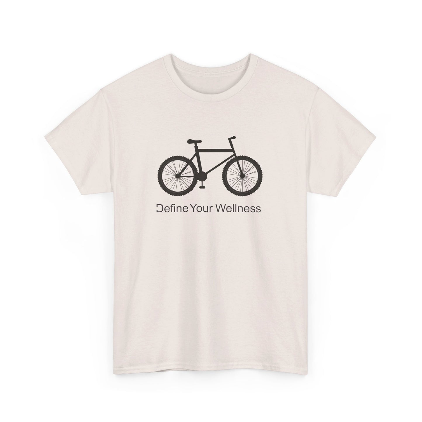 Bike - Define Your Wellness - Unisex Heavy Cotton Tee - 7 colors - front and back