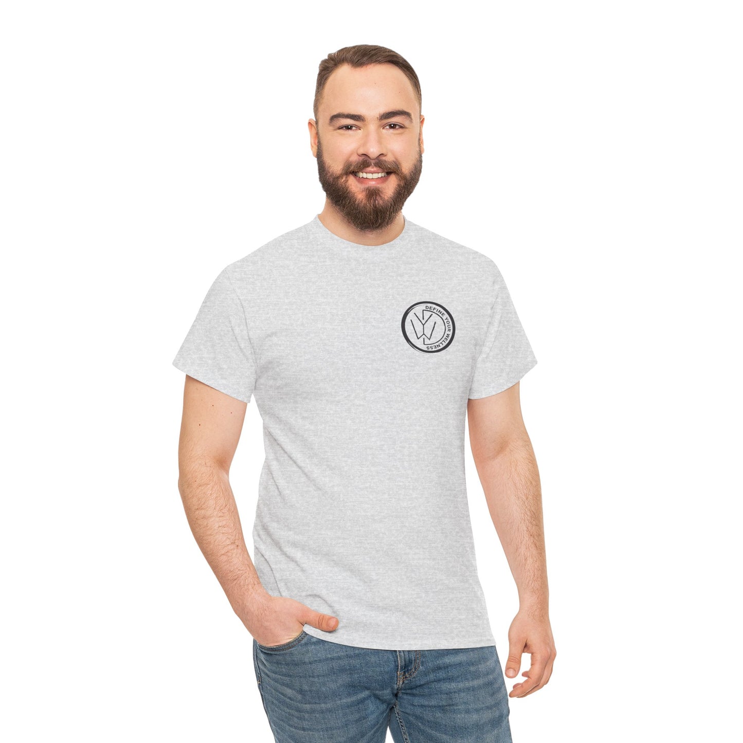 Define Your Wellness - Unisex Heavy Cotton Tee - 13 colors - front & back