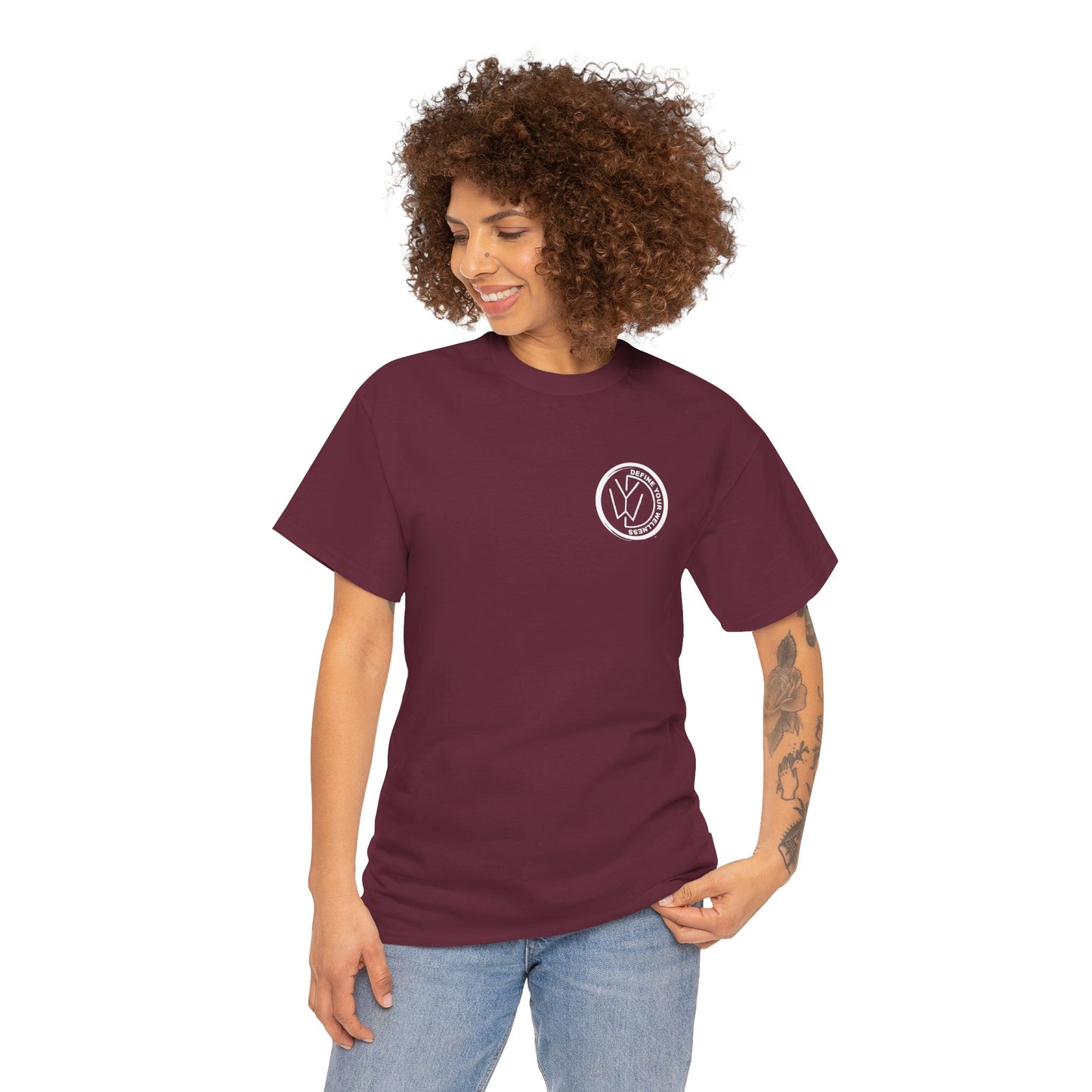 Define Your Wellness - Unisex Heavy Cotton Tee - 13 colors, front & back