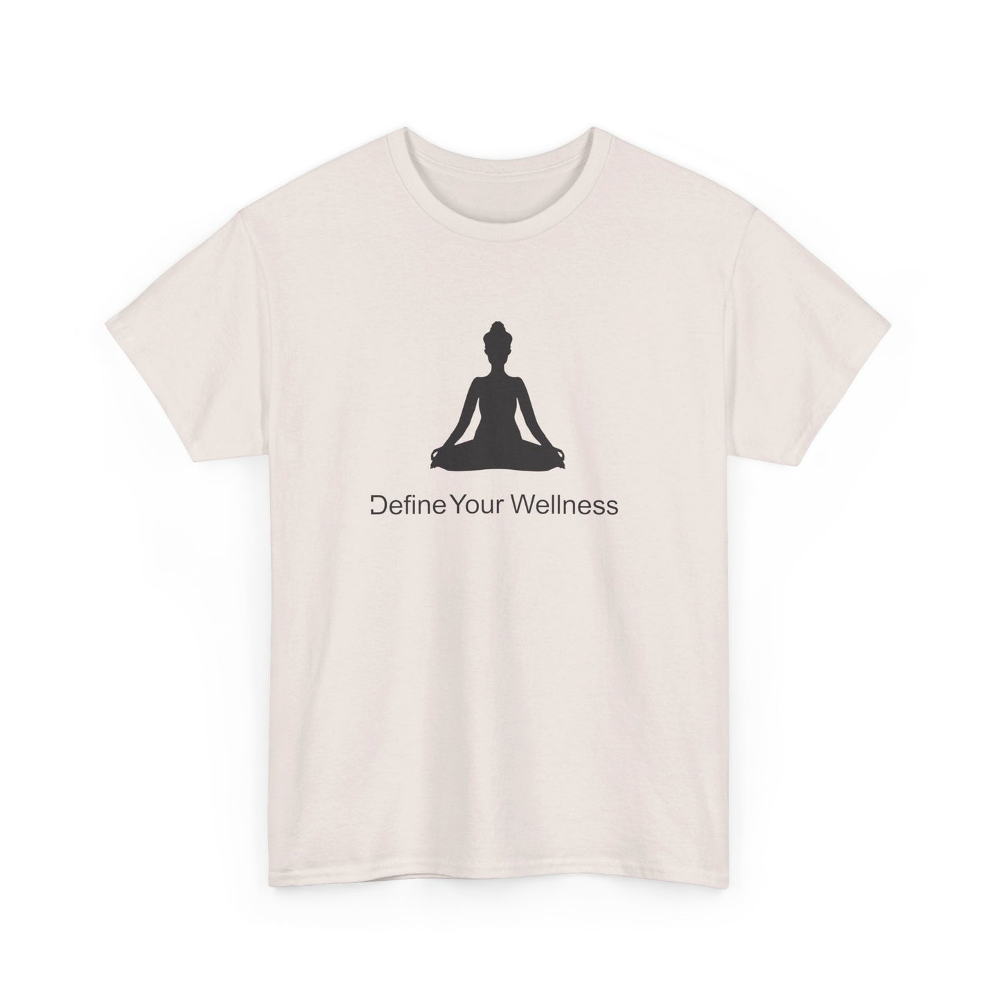 Yoga - Define Your Wellness - Unisex Heavy Cotton Tee - 7 colors - front and back