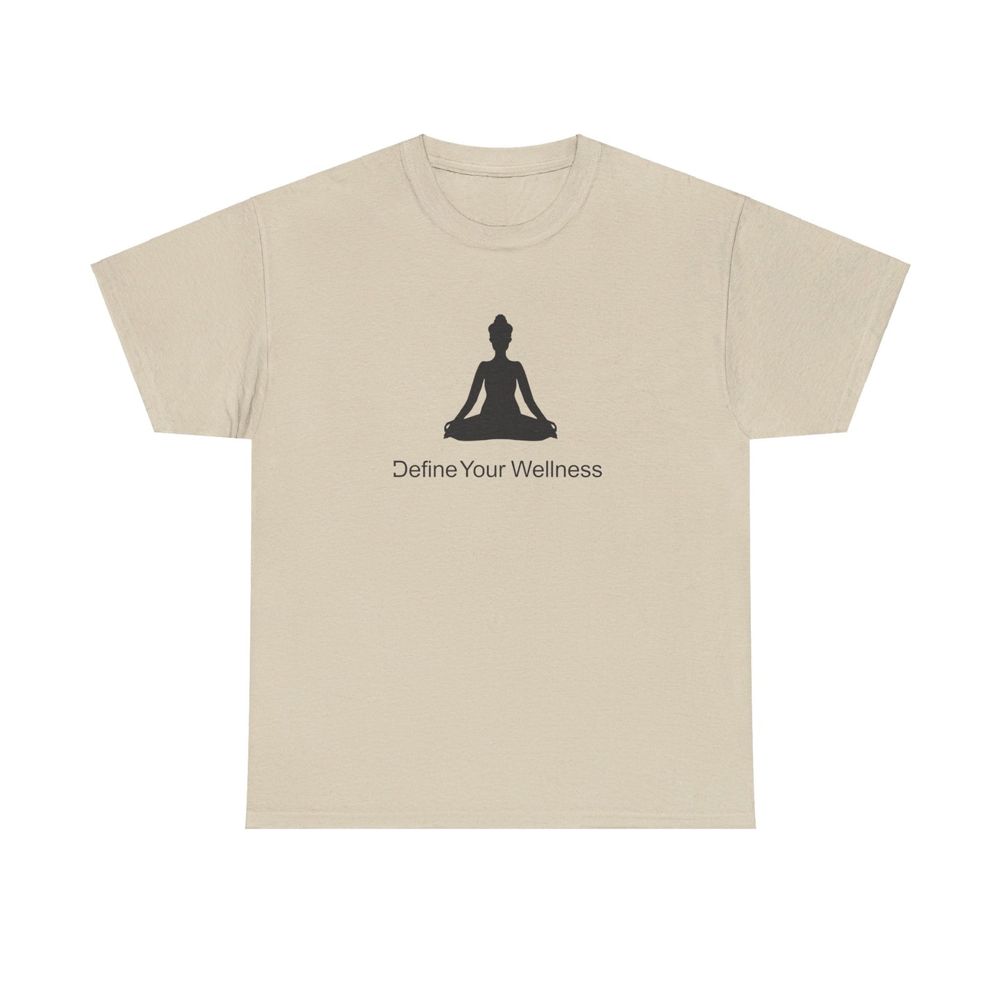 Yoga - Define Your Wellness - Unisex Heavy Cotton Tee - 7 colors - front and back