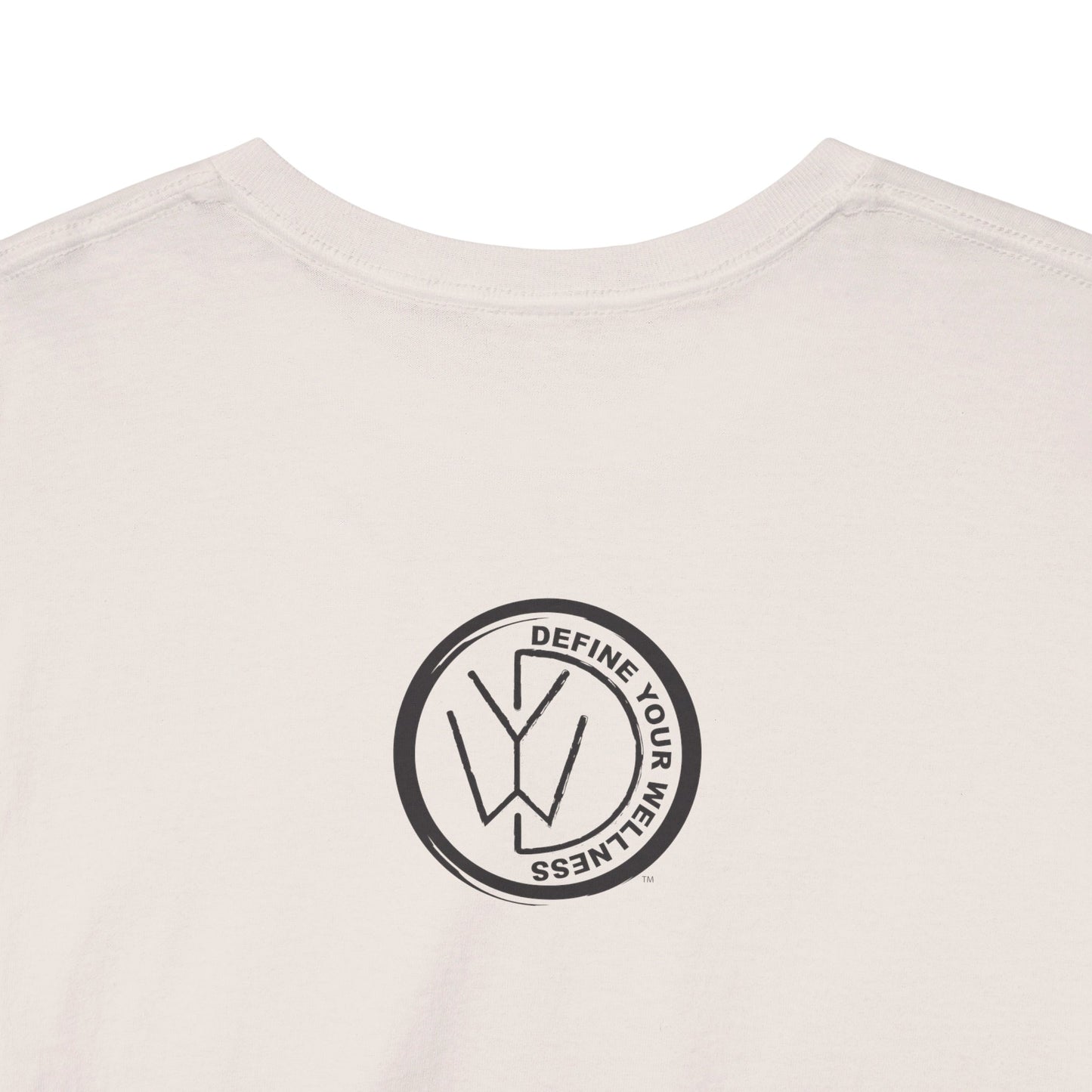 For the Love of Music - Define Your Wellness - Unisex Heavy Cotton Tee - 7 colors - front and back