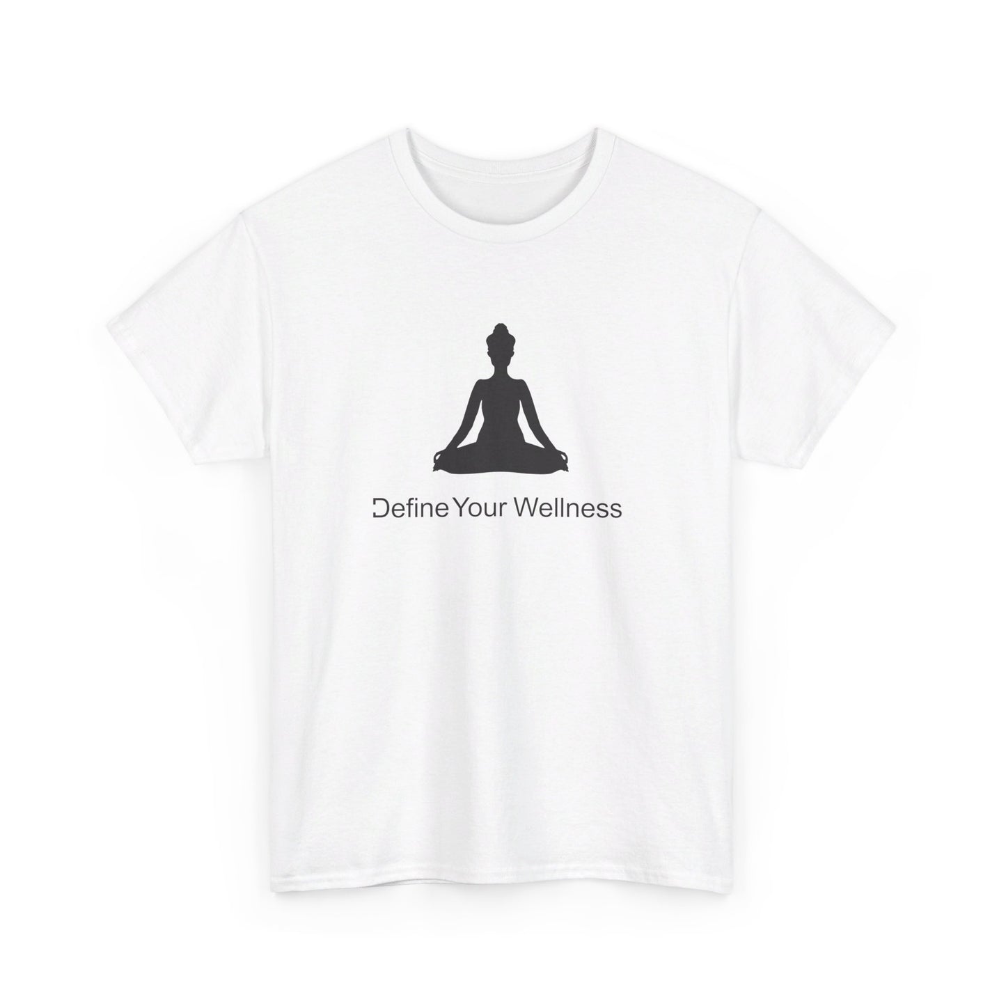 Yoga - Define Your Wellness - Unisex Heavy Cotton Tee - 7 colors - front and back