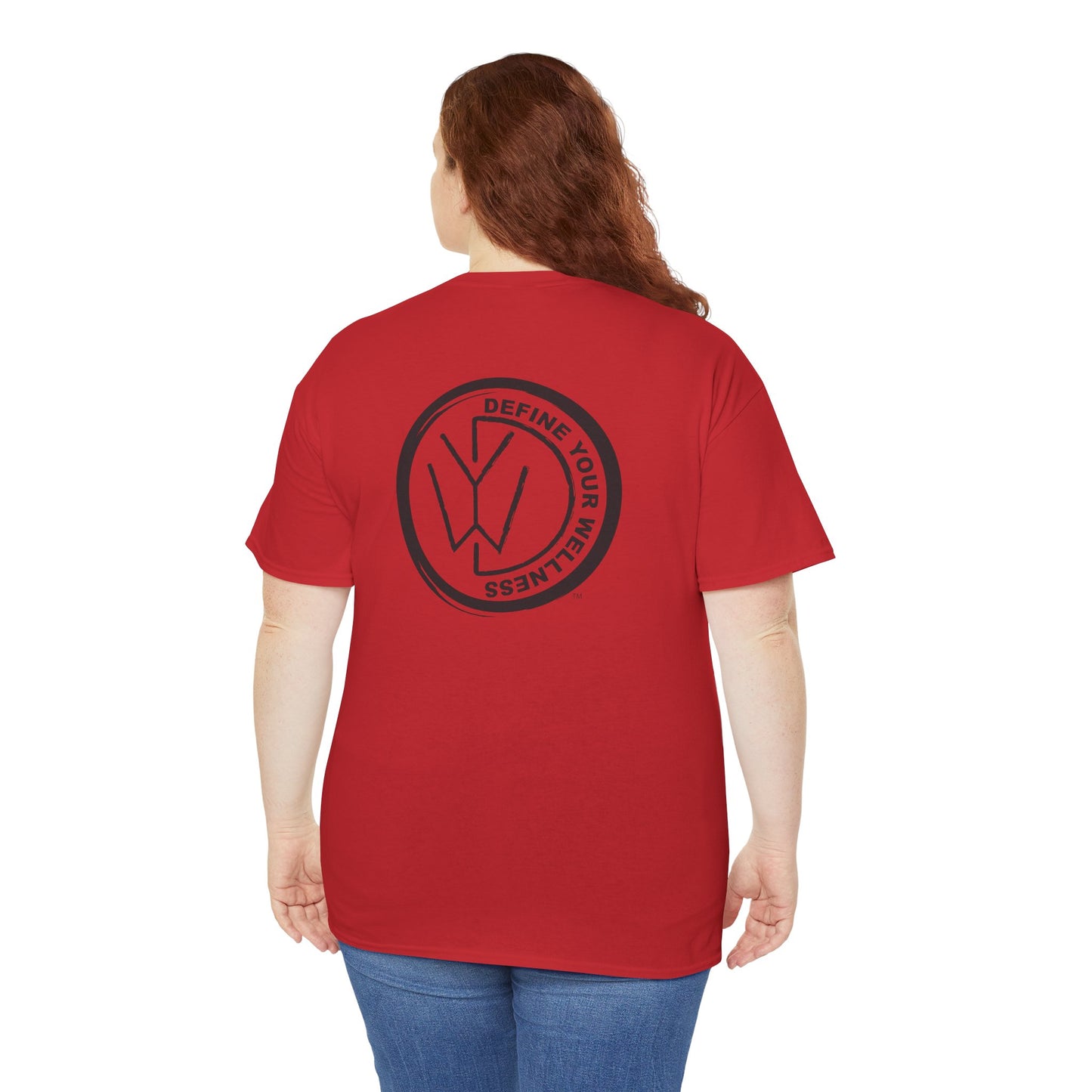 Define Your Wellness - Unisex Heavy Cotton Tee - 13 colors - front & back