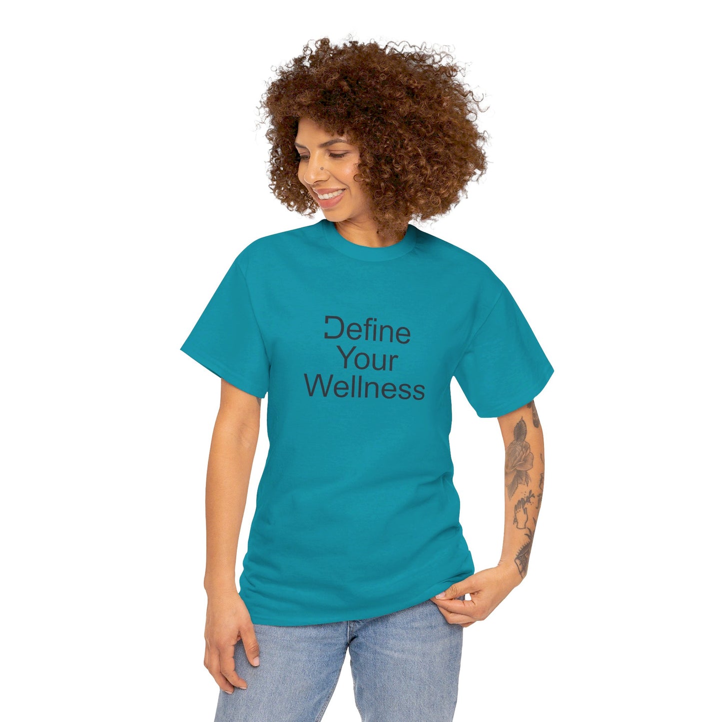 Define Your Wellness - Unisex Heavy Cotton Tee - 11 colors, front & back