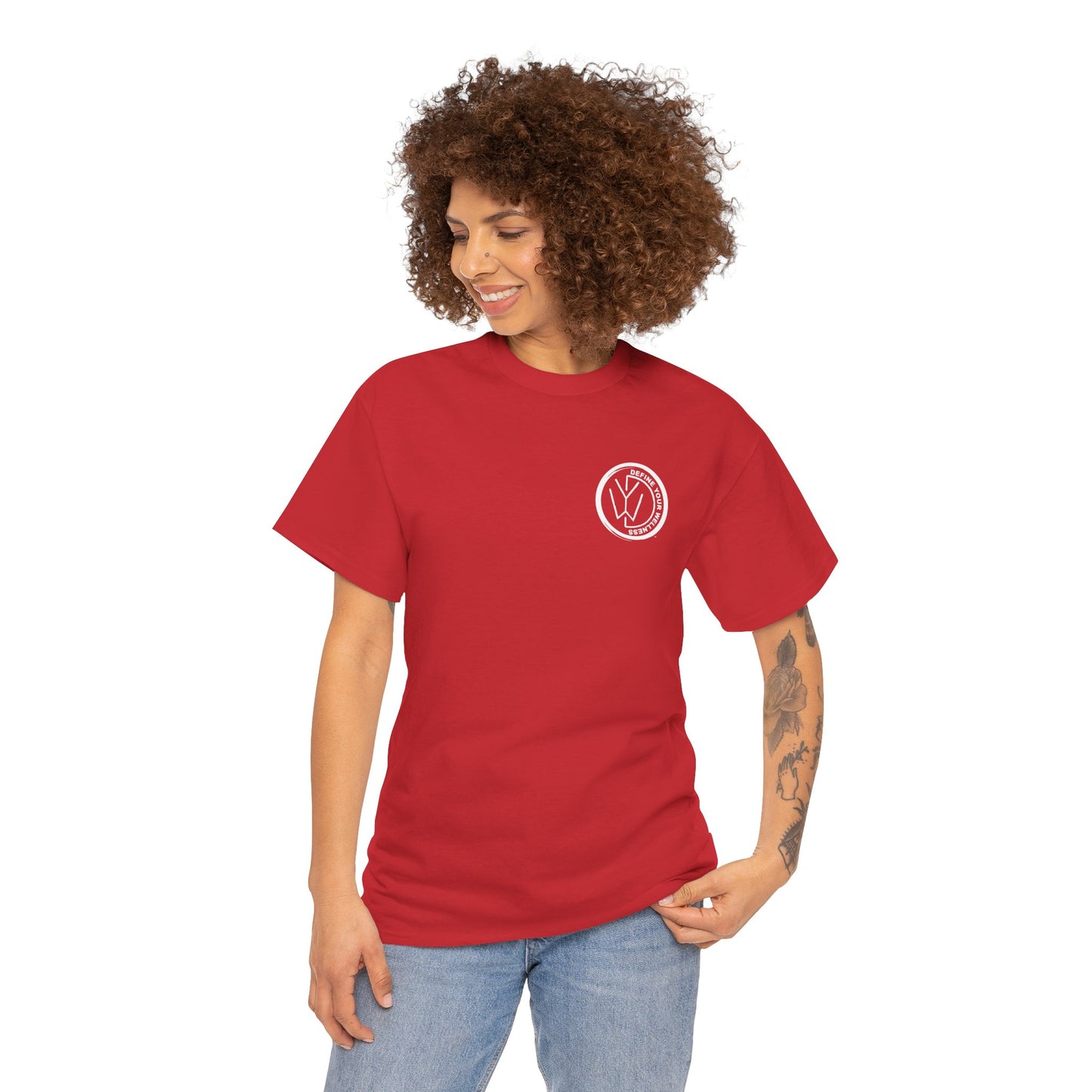 Define Your Wellness - Unisex Heavy Cotton Tee - 13 colors, front & back