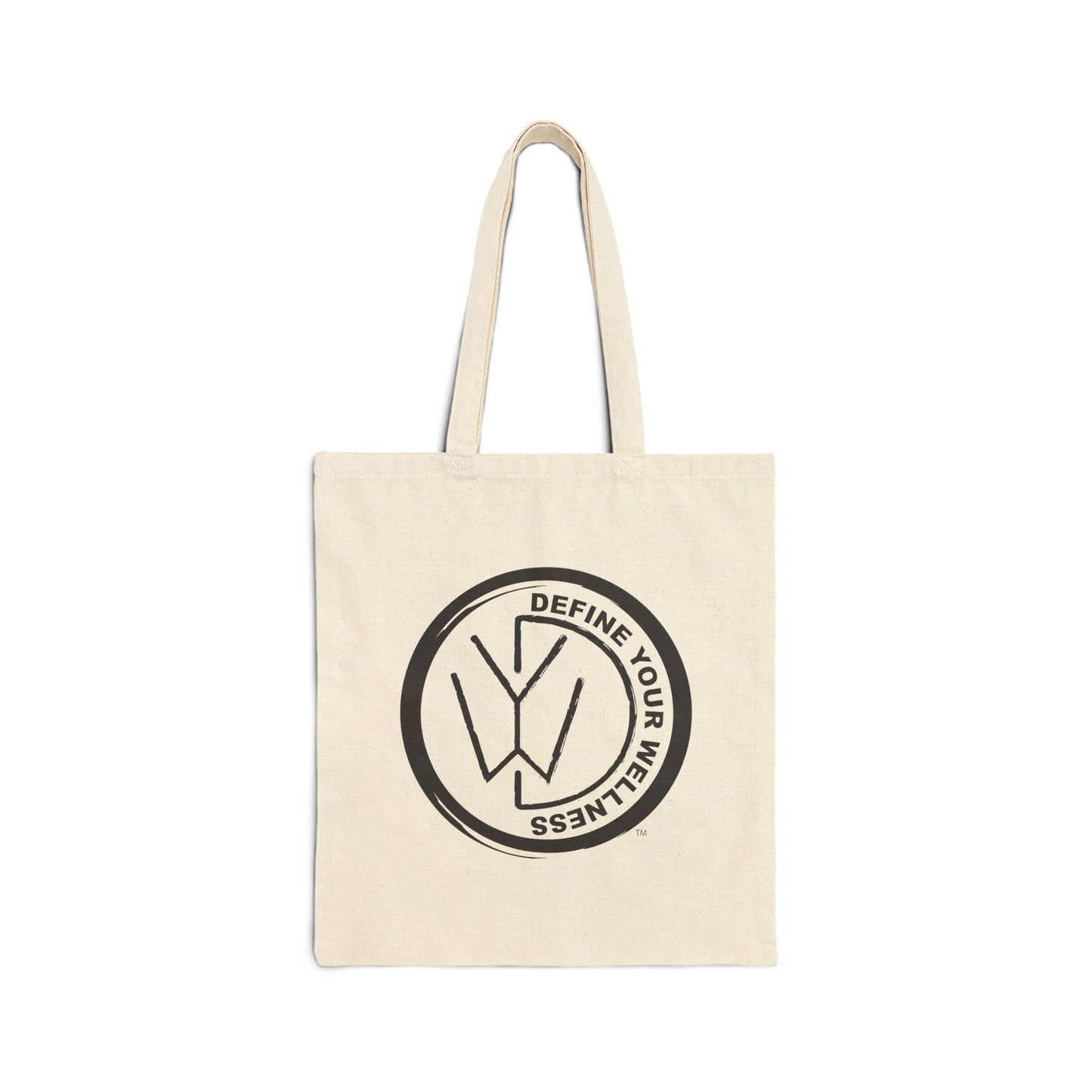Define Your Wellness - Canvas Tote Bag - 15" x 16"