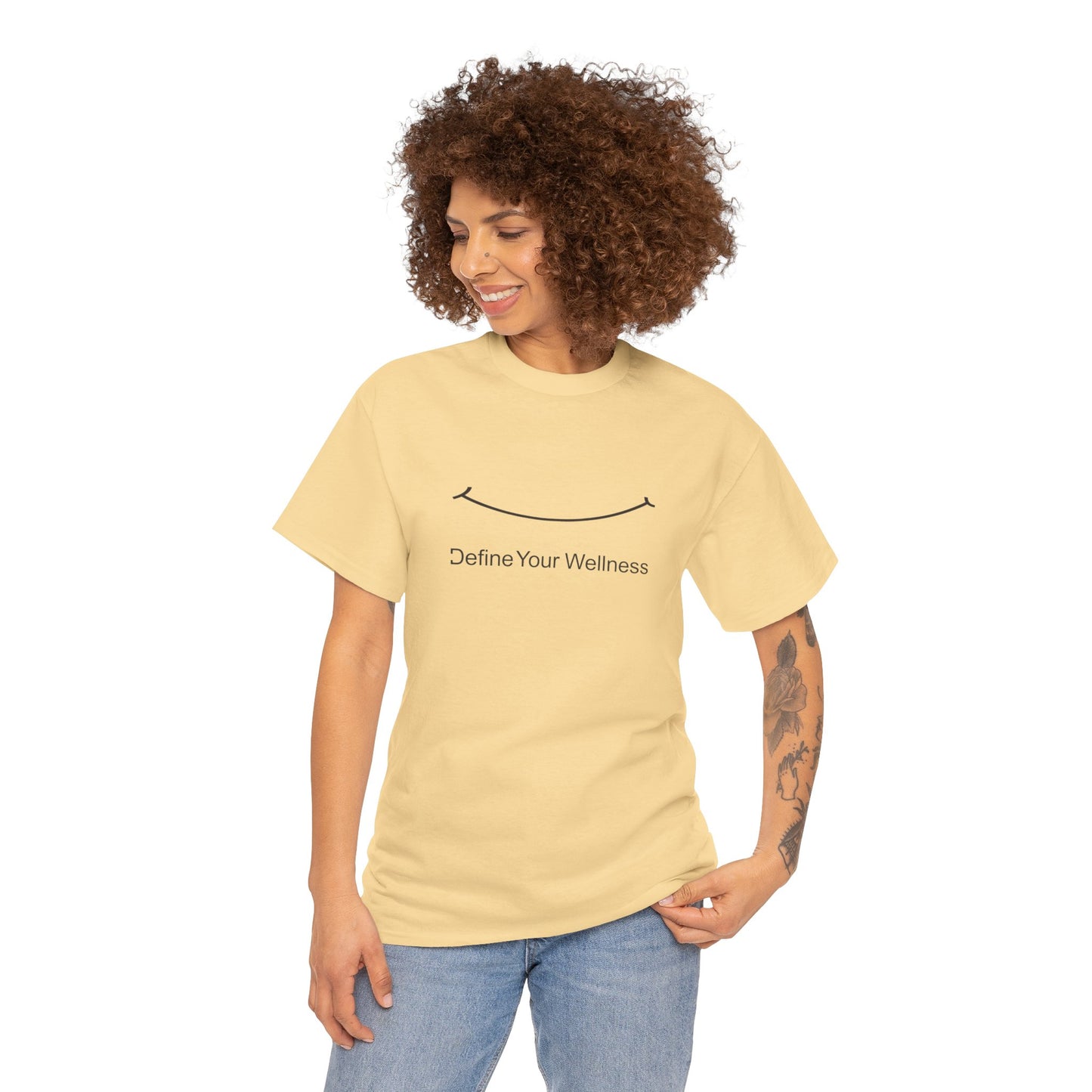 Smile - Define Your Wellness - Unisex Heavy Cotton Tee - 10 colors