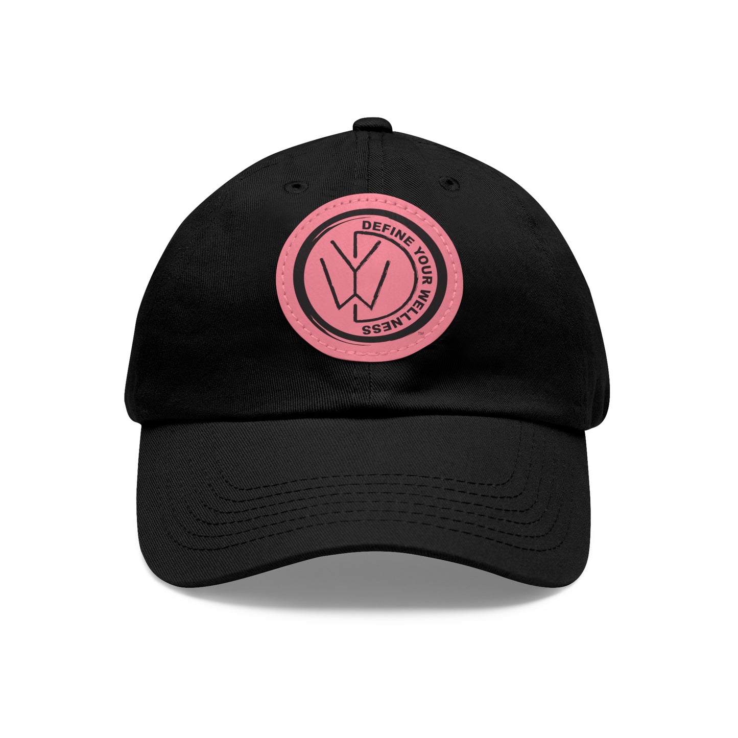 Define Your Wellness - Dad Hat with Leather Patch (Round) - 9 color combinations