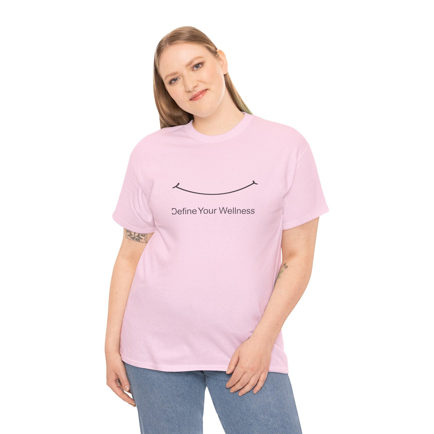 Smile - Define Your Wellness - Unisex Heavy Cotton Tee - 10 colors