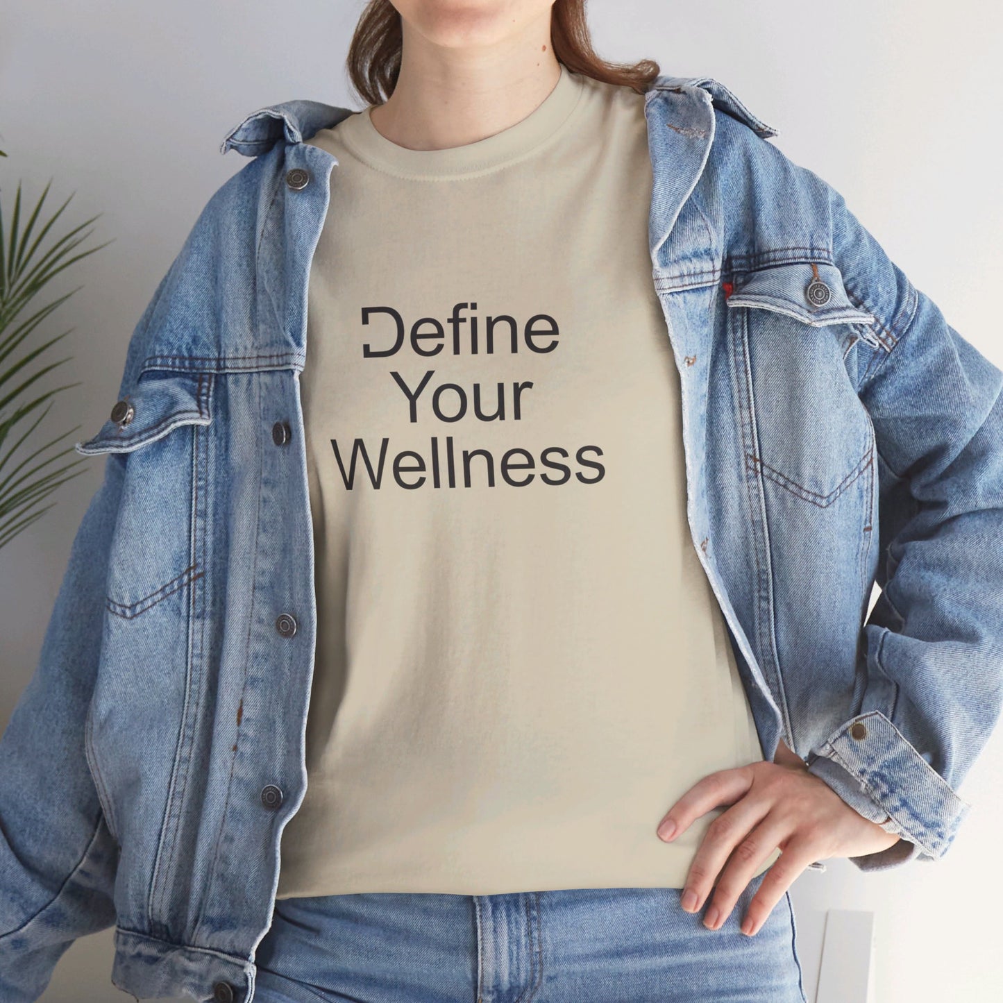 Define Your Wellness - Unisex Heavy Cotton Tee - 11 colors, front & back