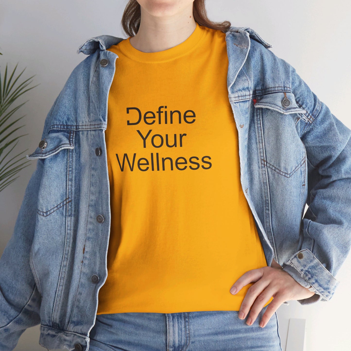 Define Your Wellness - Unisex Heavy Cotton Tee - 11 colors, front & back