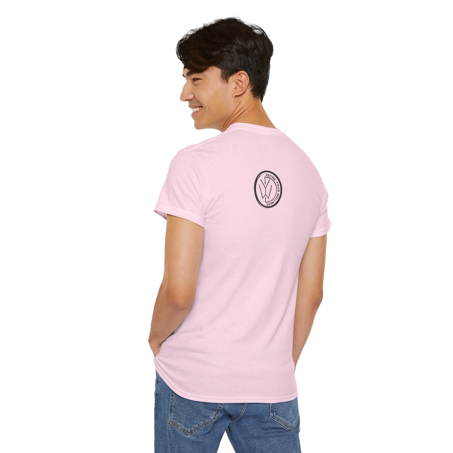 For the Love of Music - Define Your Wellness - Unisex Heavy Cotton Tee - 7 colors - front and back