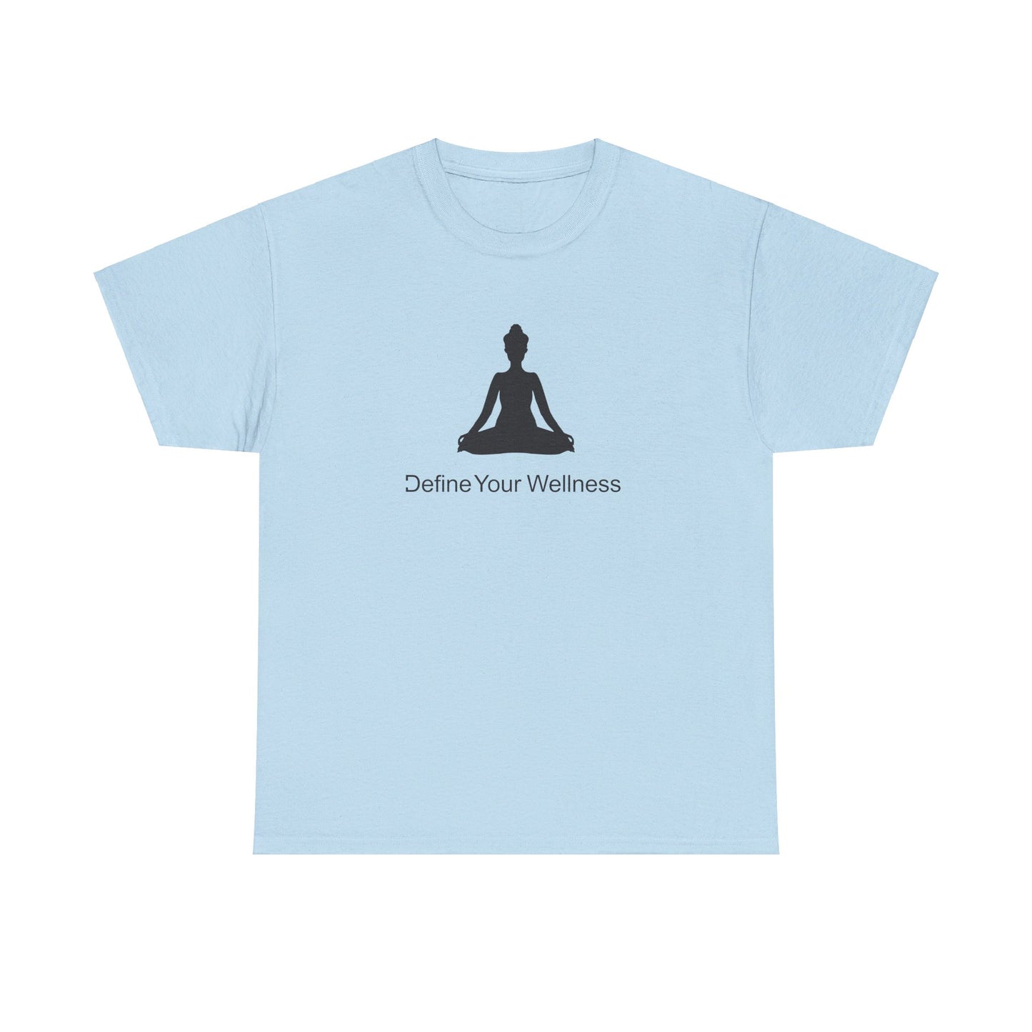 Yoga - Define Your Wellness - Unisex Heavy Cotton Tee - 7 colors - front and back