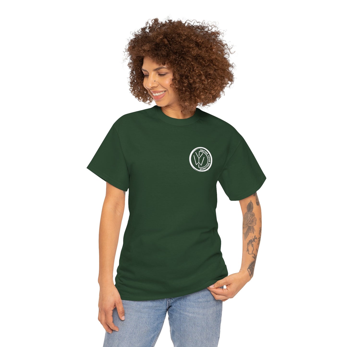 Define Your Wellness - Unisex Heavy Cotton Tee - 13 colors, front & back