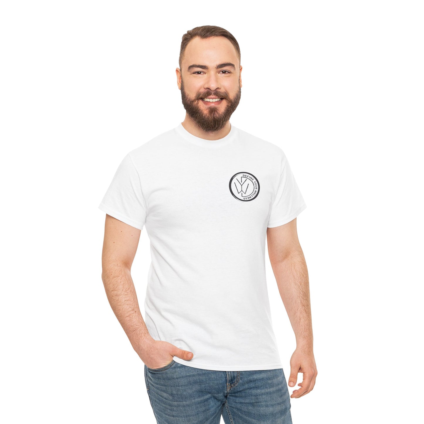 Define Your Wellness - Unisex Heavy Cotton Tee - 13 colors - front & back