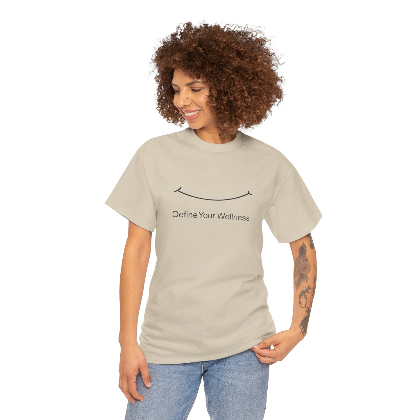 Smile - Define Your Wellness - Unisex Heavy Cotton Tee - 10 colors
