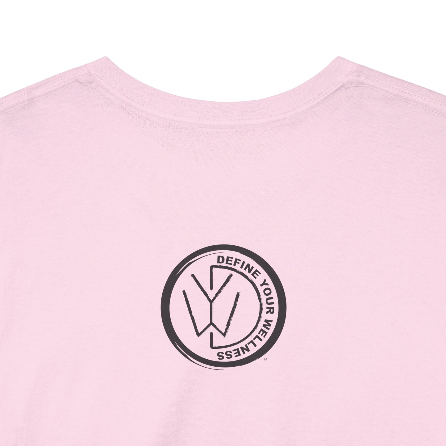 For the Love of Music - Define Your Wellness - Unisex Heavy Cotton Tee - 7 colors - front and back