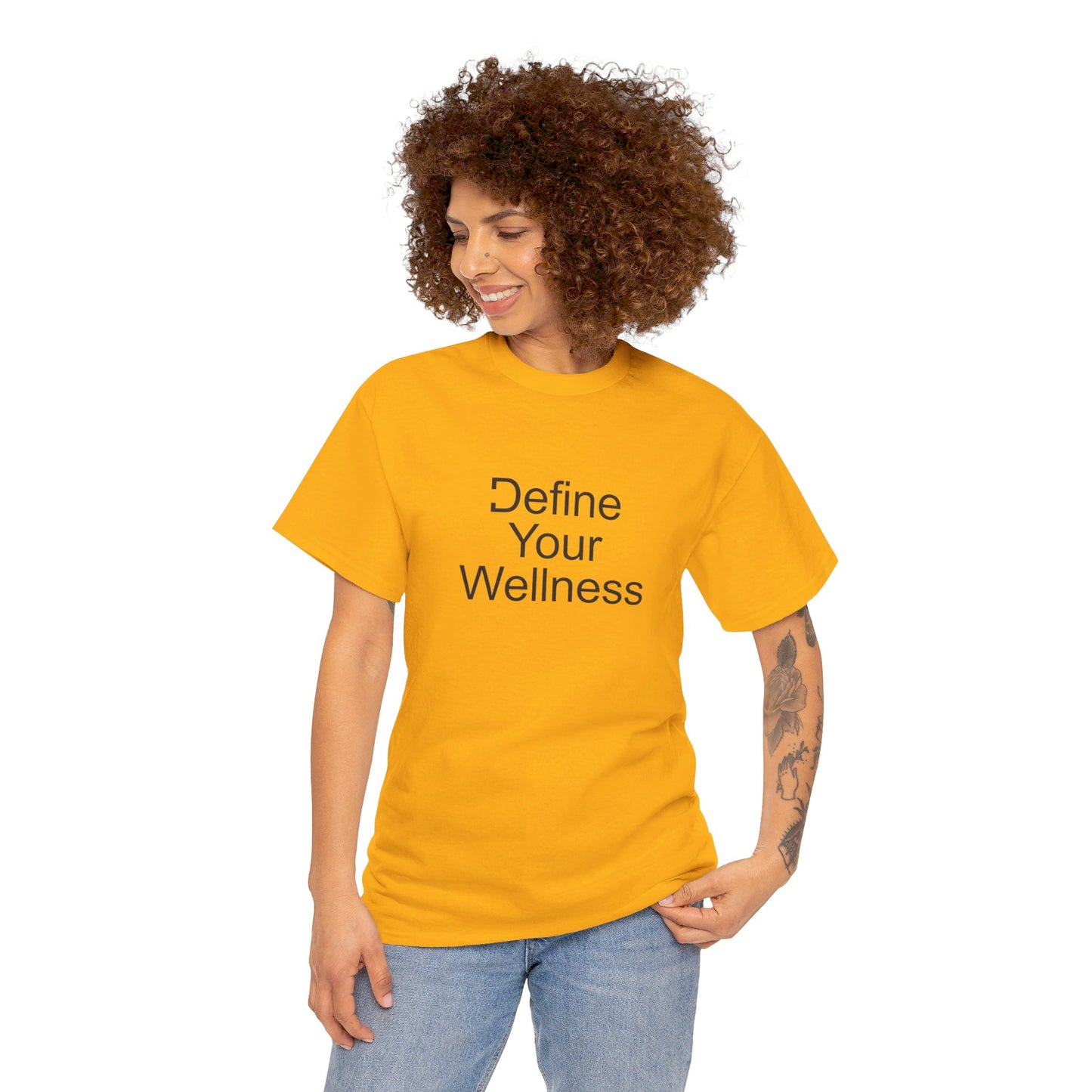 Define Your Wellness - Unisex Heavy Cotton Tee - 11 colors, front & back