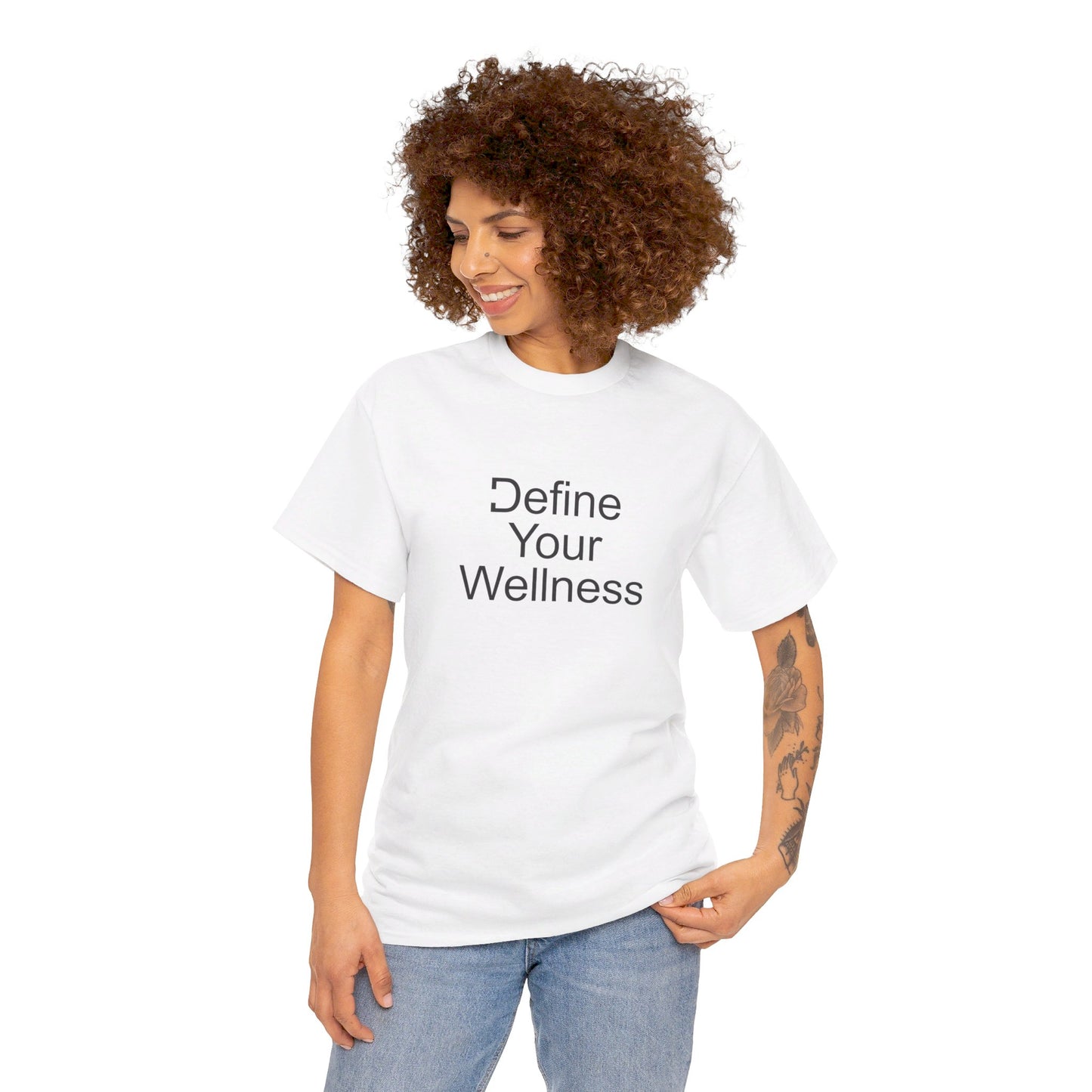 Define Your Wellness - Unisex Heavy Cotton Tee - 11 colors, front & back
