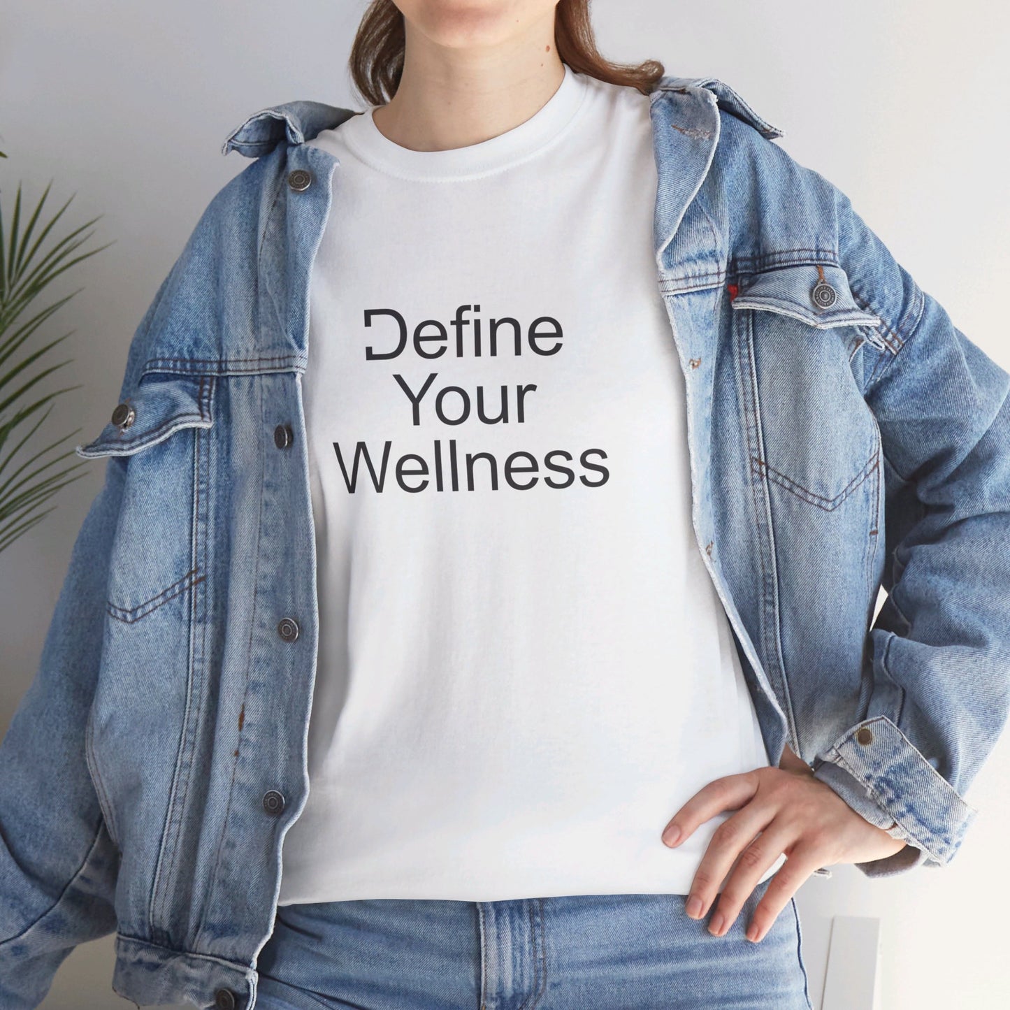 Define Your Wellness - Unisex Heavy Cotton Tee - 11 colors, front & back