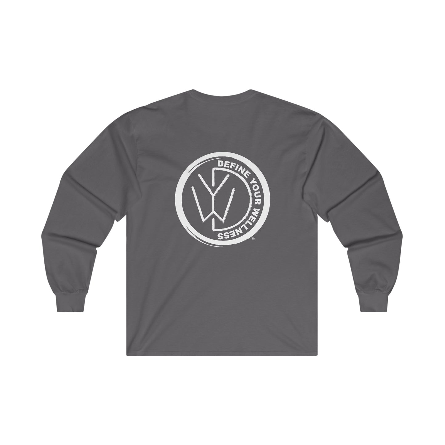 Define Your Wellness - Unisex Ultra Cotton Long Sleeve Tee Front & Back- 8 colors
