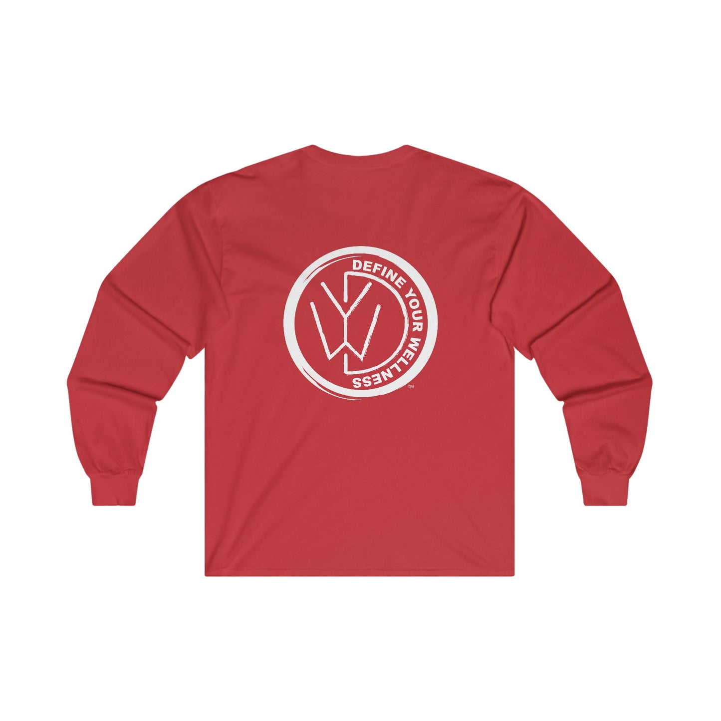 Define Your Wellness - Unisex Ultra Cotton Long Sleeve Tee Front & Back- 8 colors