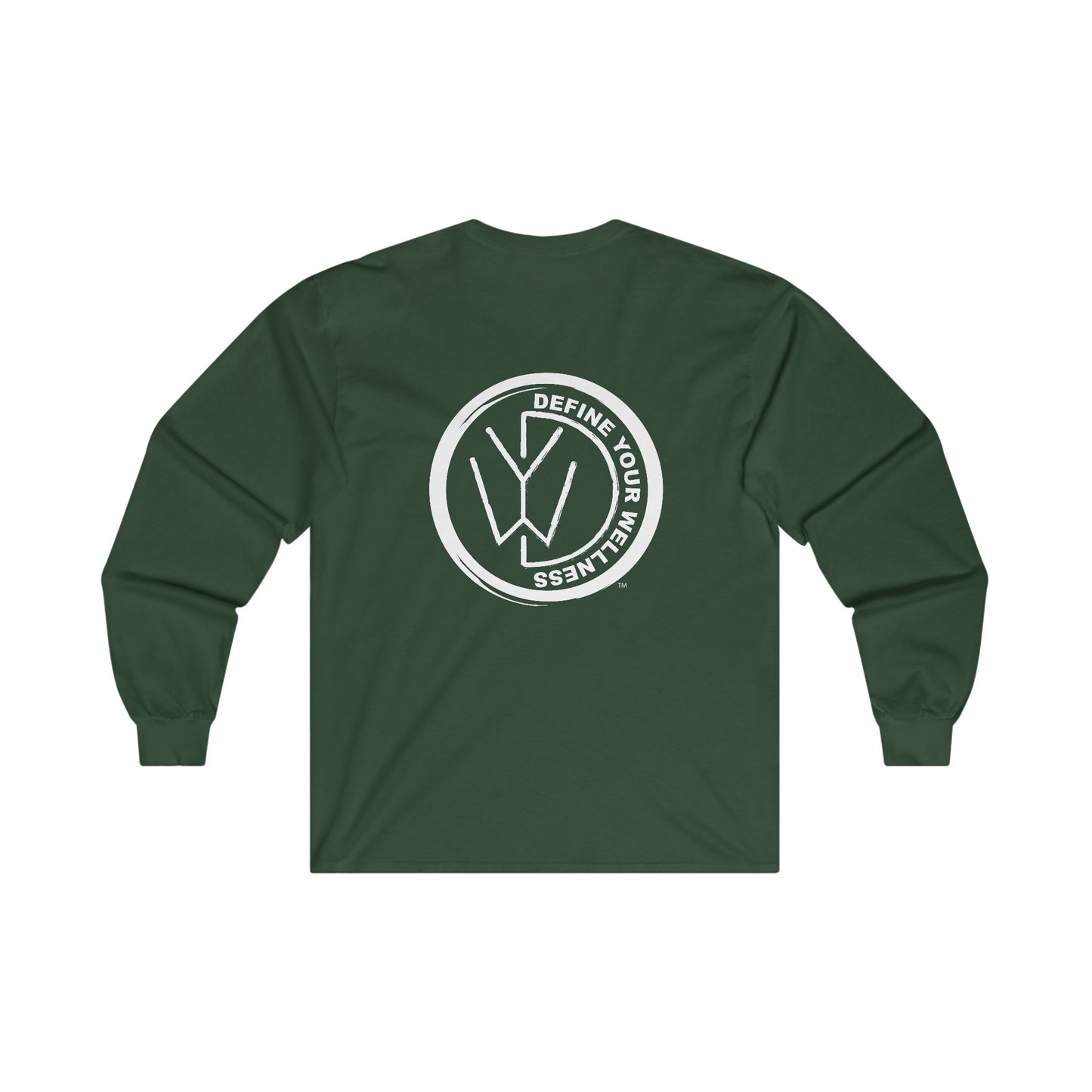 Define Your Wellness - Unisex Ultra Cotton Long Sleeve Tee Front & Back- 8 colors