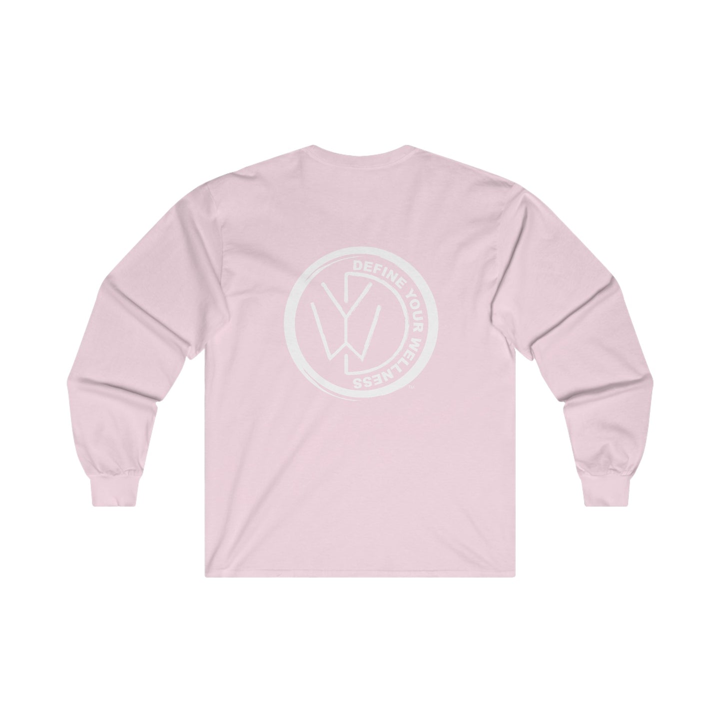 Define Your Wellness - Unisex Ultra Cotton Long Sleeve Tee Front & Back- 8 colors