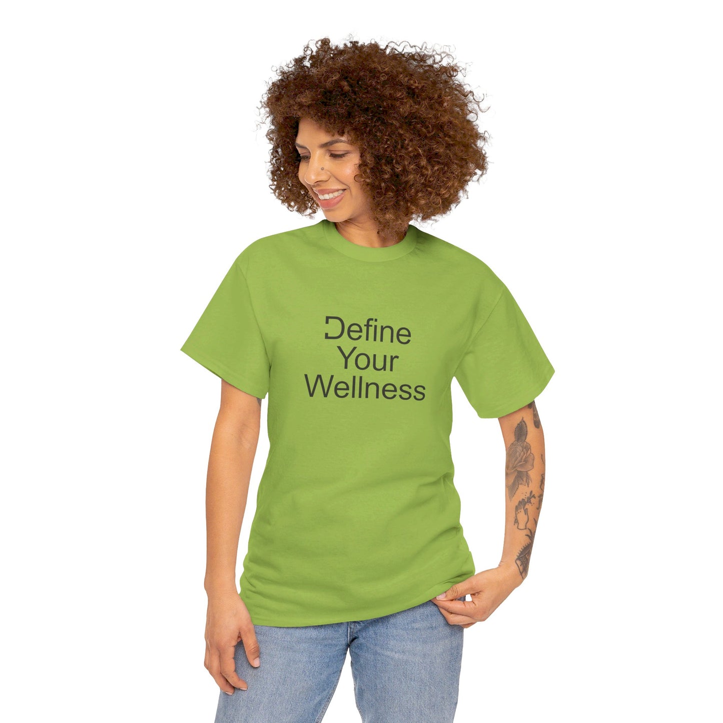Define Your Wellness - Unisex Heavy Cotton Tee - 11 colors, front & back