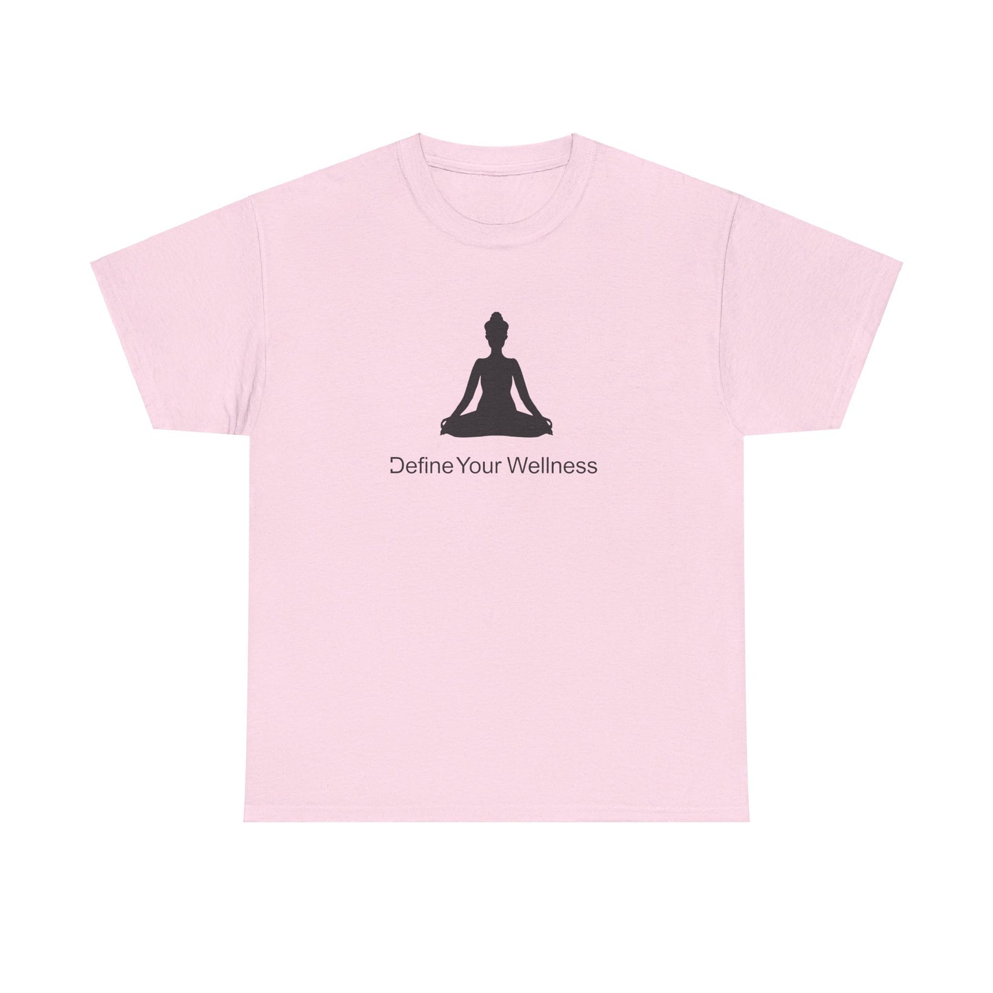 Yoga - Define Your Wellness - Unisex Heavy Cotton Tee - 7 colors - front and back