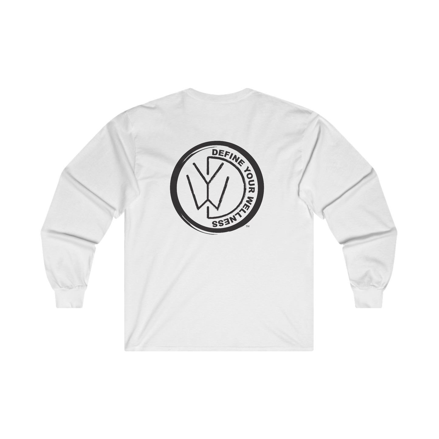 Define Your Wellness - Unisex Ultra Cotton Long Sleeve Tee - front and back