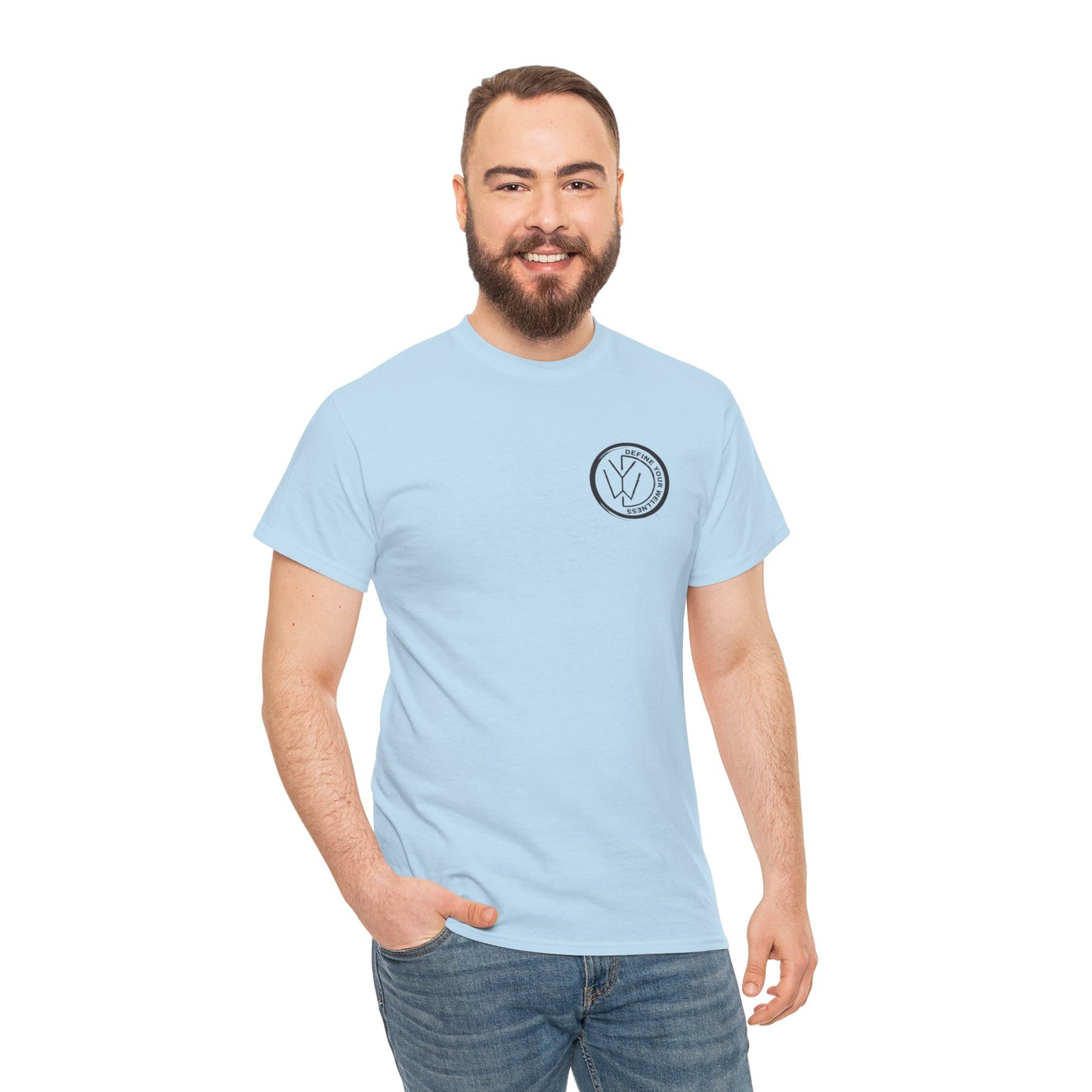 Define Your Wellness - Unisex Heavy Cotton Tee - 13 colors - front & back