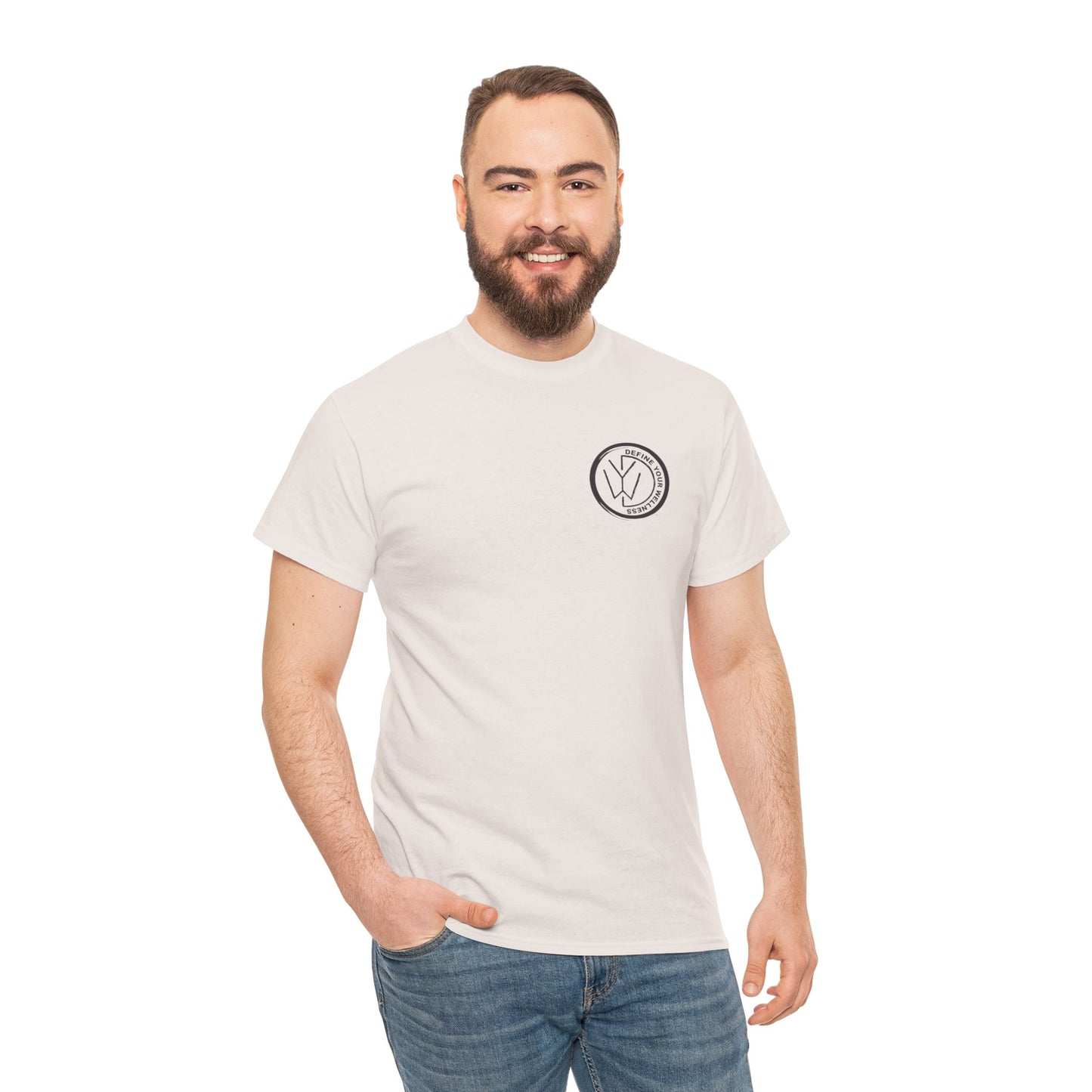 Define Your Wellness - Unisex Heavy Cotton Tee - 13 colors - front & back