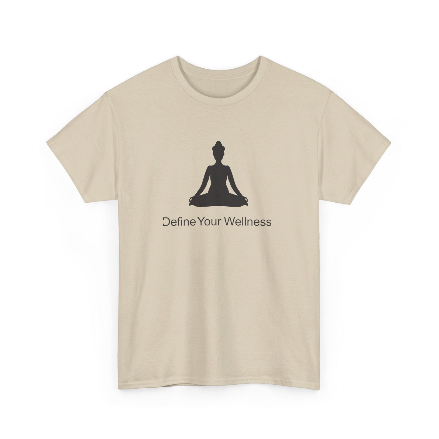 Yoga - Define Your Wellness - Unisex Heavy Cotton Tee - 7 colors - front and back
