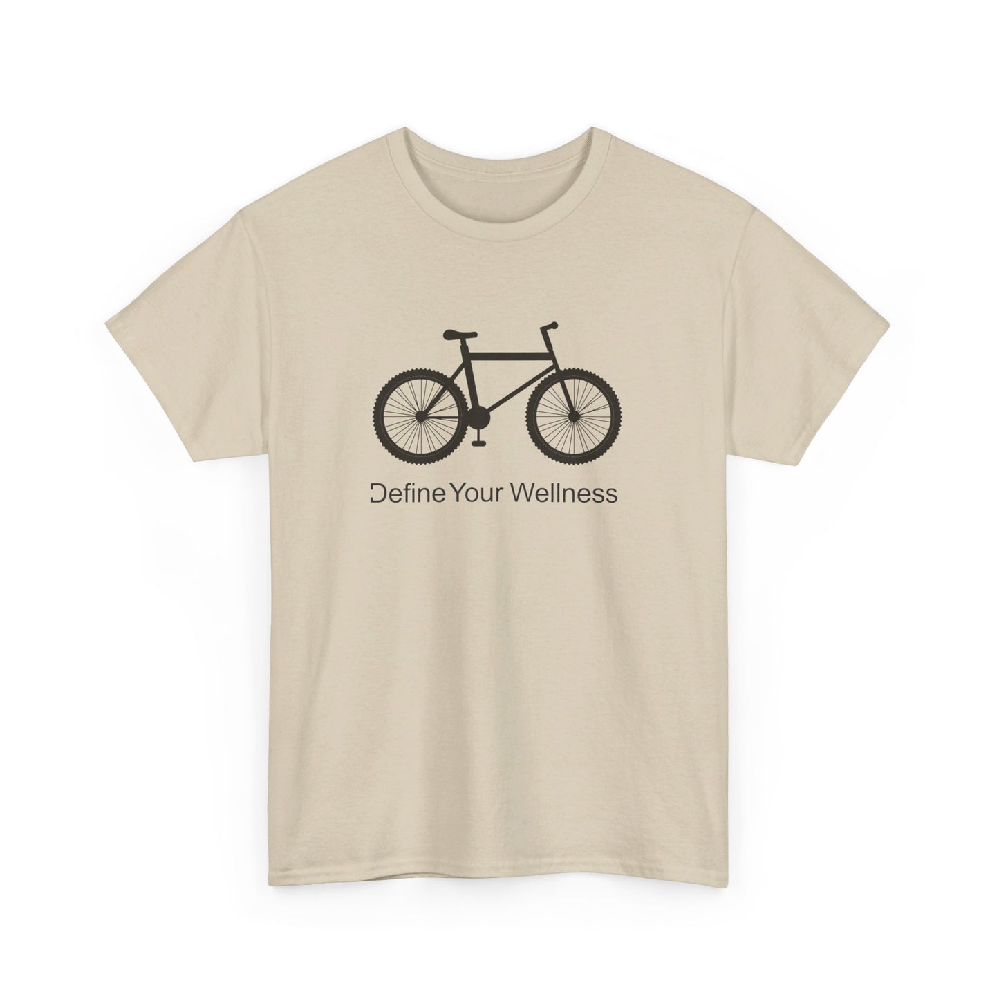 Bike - Define Your Wellness - Unisex Heavy Cotton Tee - 7 colors - front and back