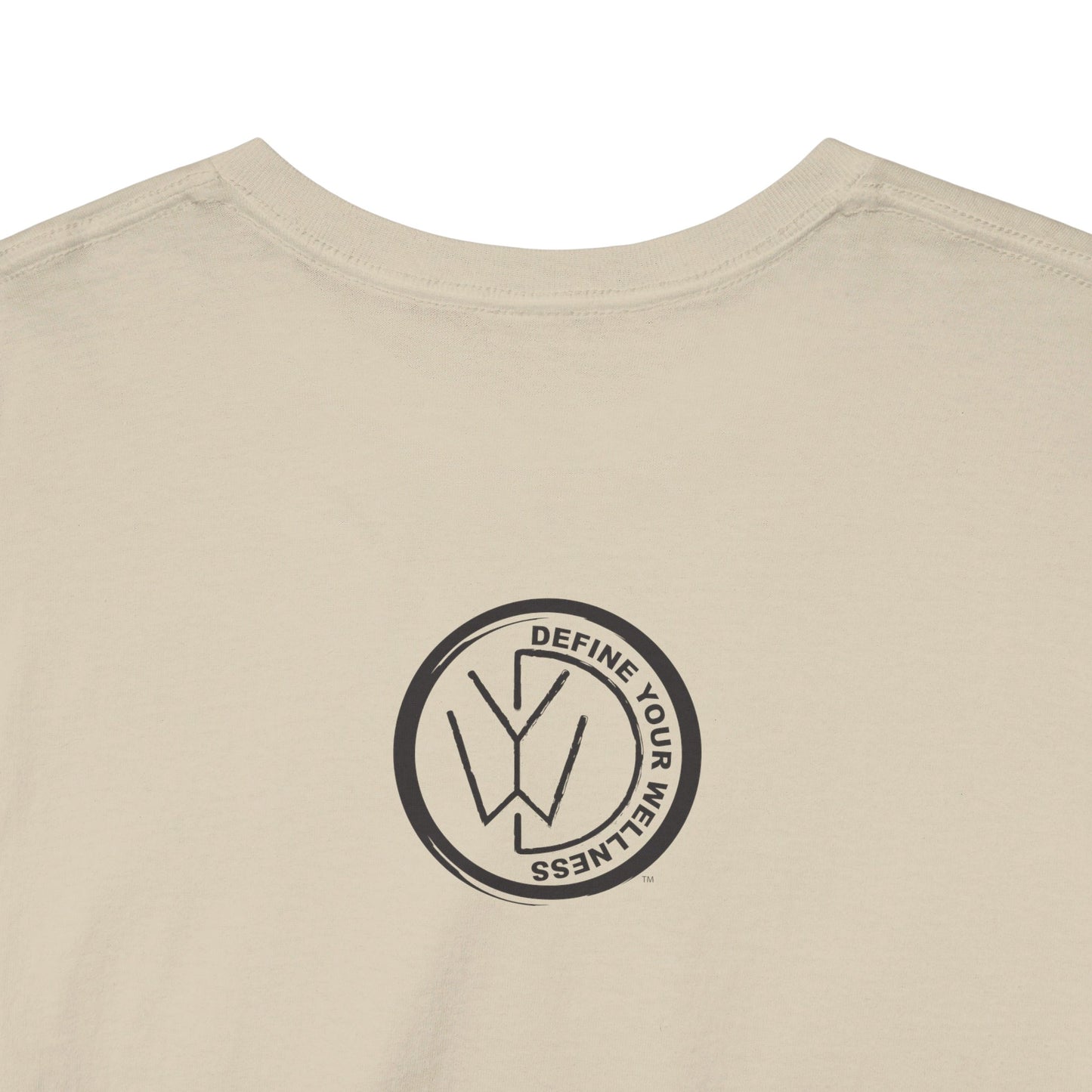 For the Love of Music - Define Your Wellness - Unisex Heavy Cotton Tee - 7 colors - front and back