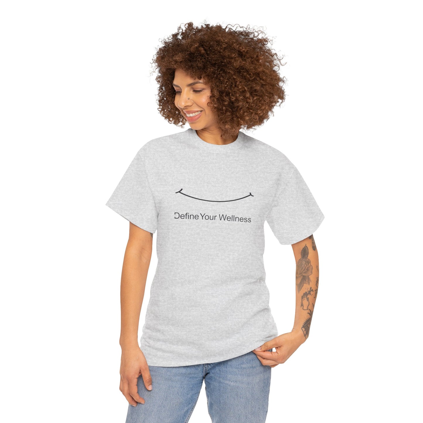 Smile - Define Your Wellness - Unisex Heavy Cotton Tee - 10 colors